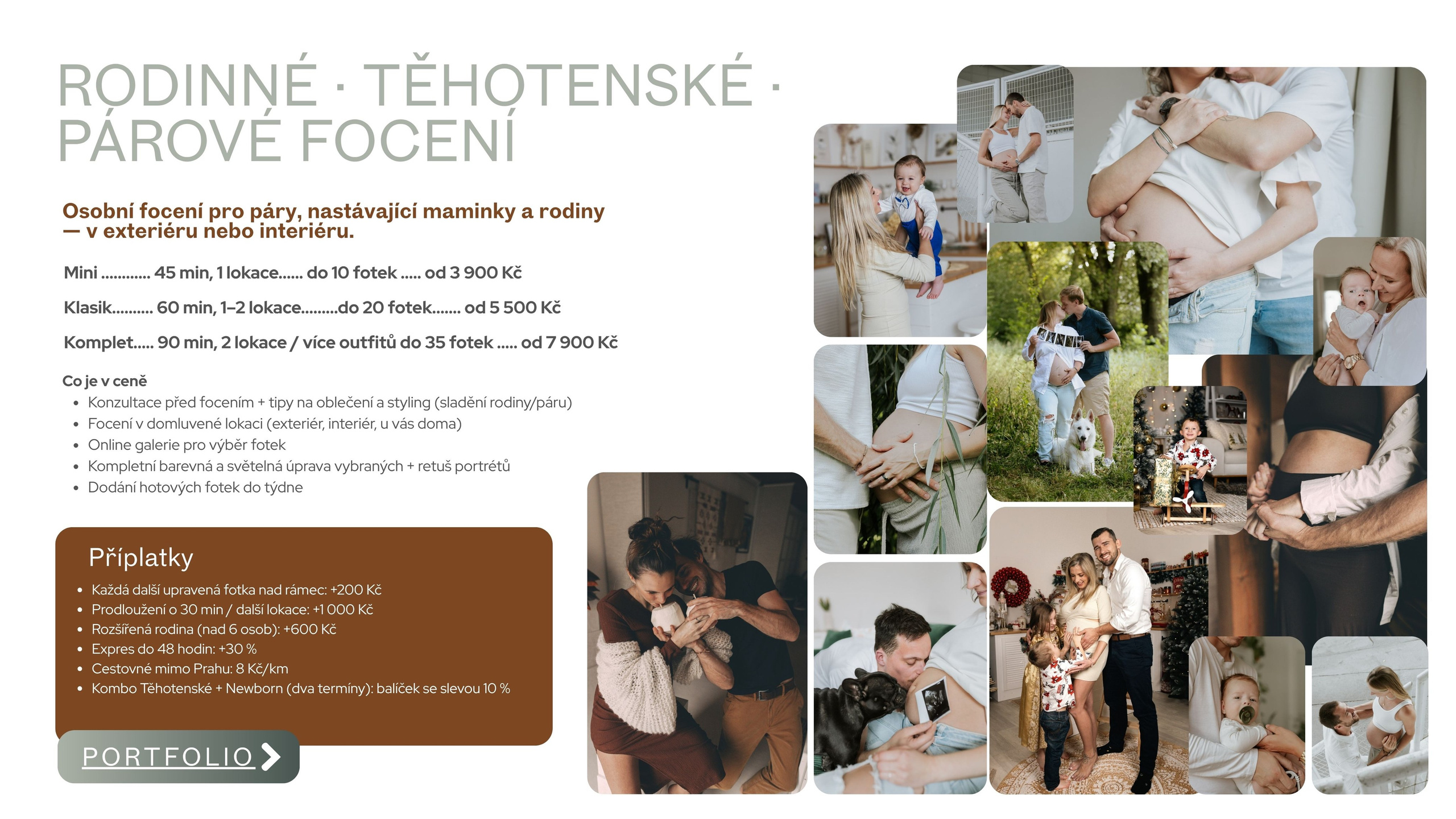 Price and booking. Brand / Business Photographer & Coach Prague — Dana Lišková