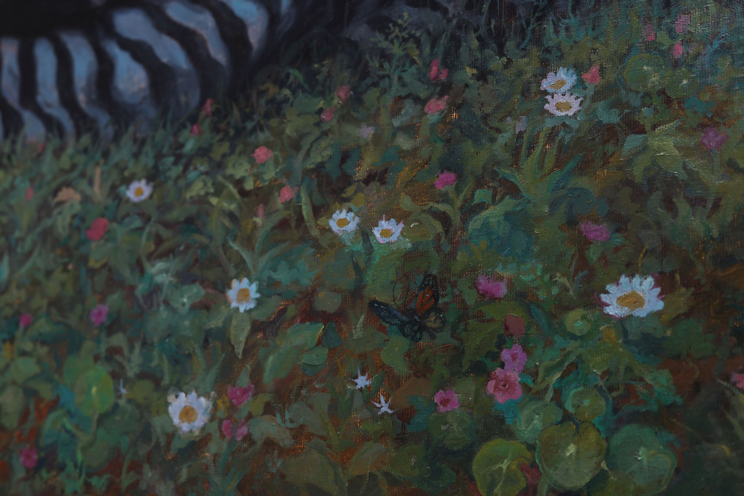 Go Touch Grass! , oil on canvas, Barbara Cabral. Barbara Cabral