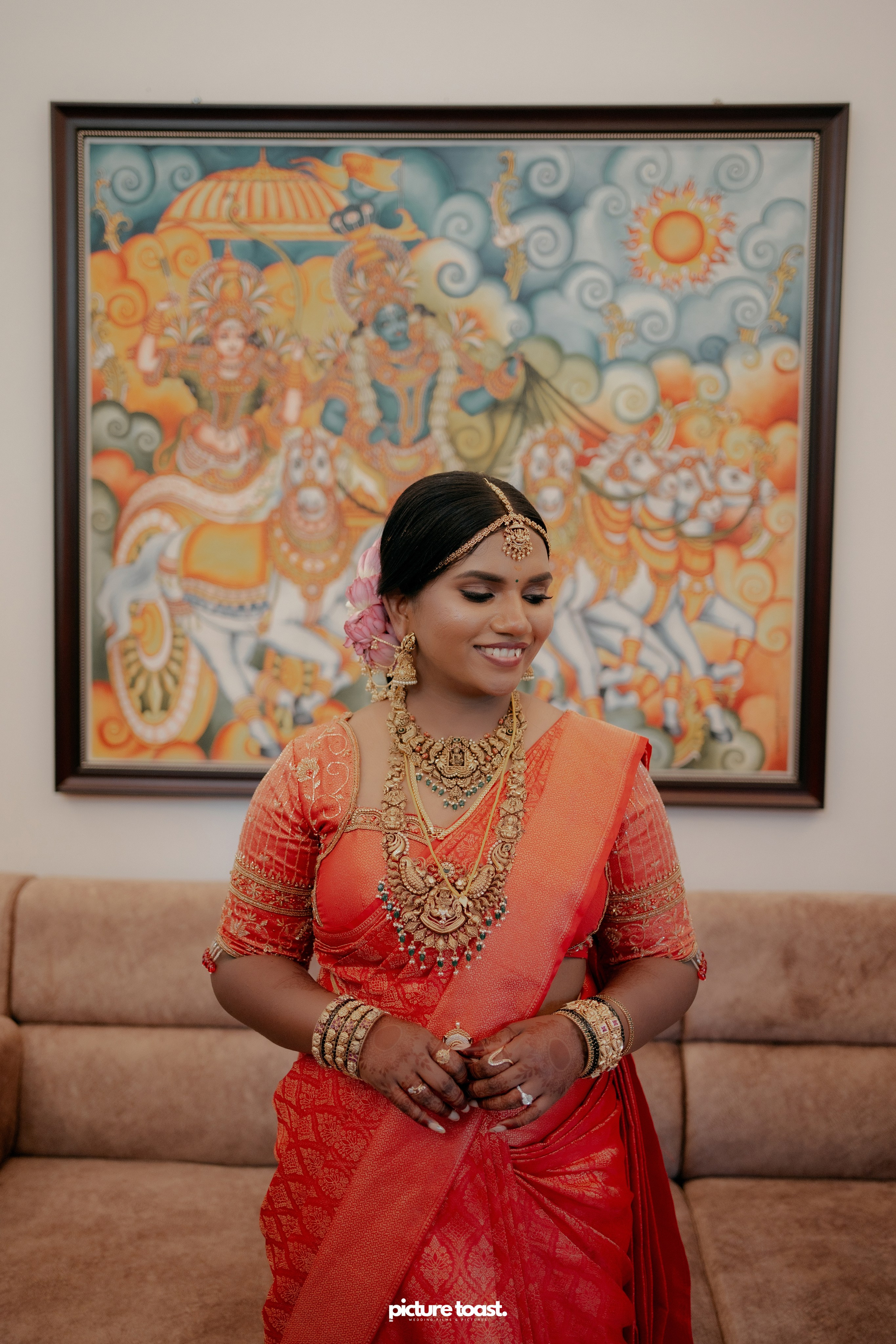 Traditional Kerala Hindu Wedding Ft. Anusree & Vishnu. Fine art Wedding Photographers in India & Canada