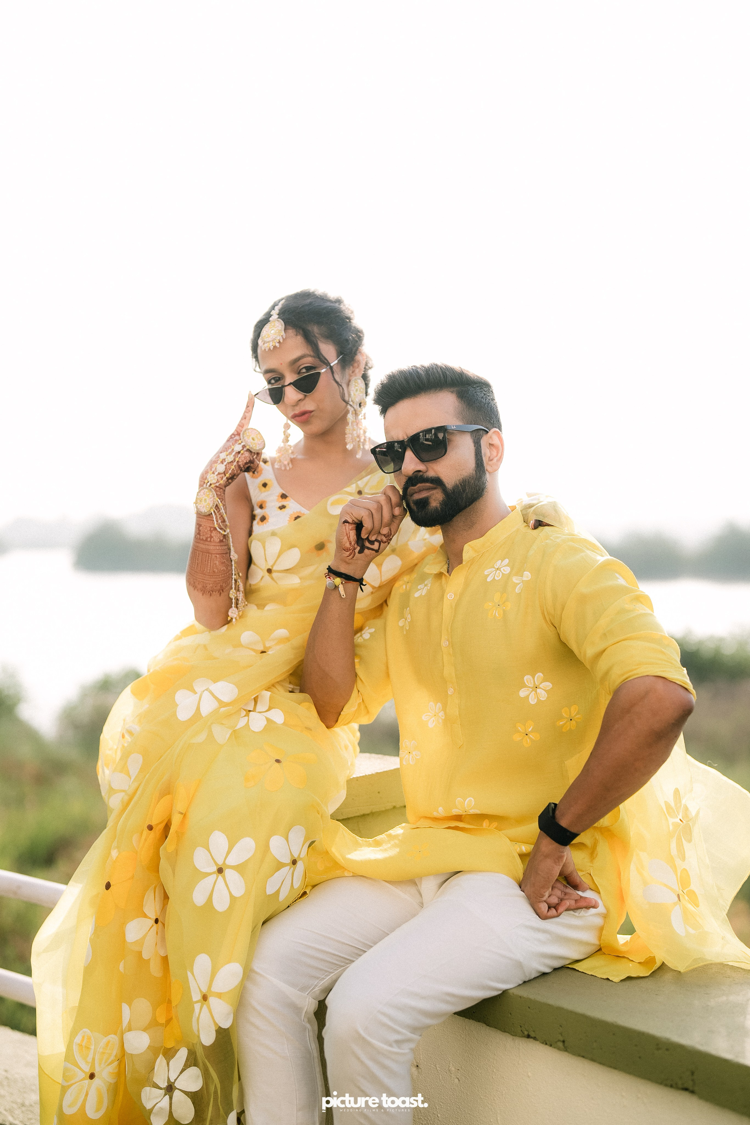 Haldi Hues Ft. Baebie & Goyal. Fine art Wedding Photographers in India & Canada