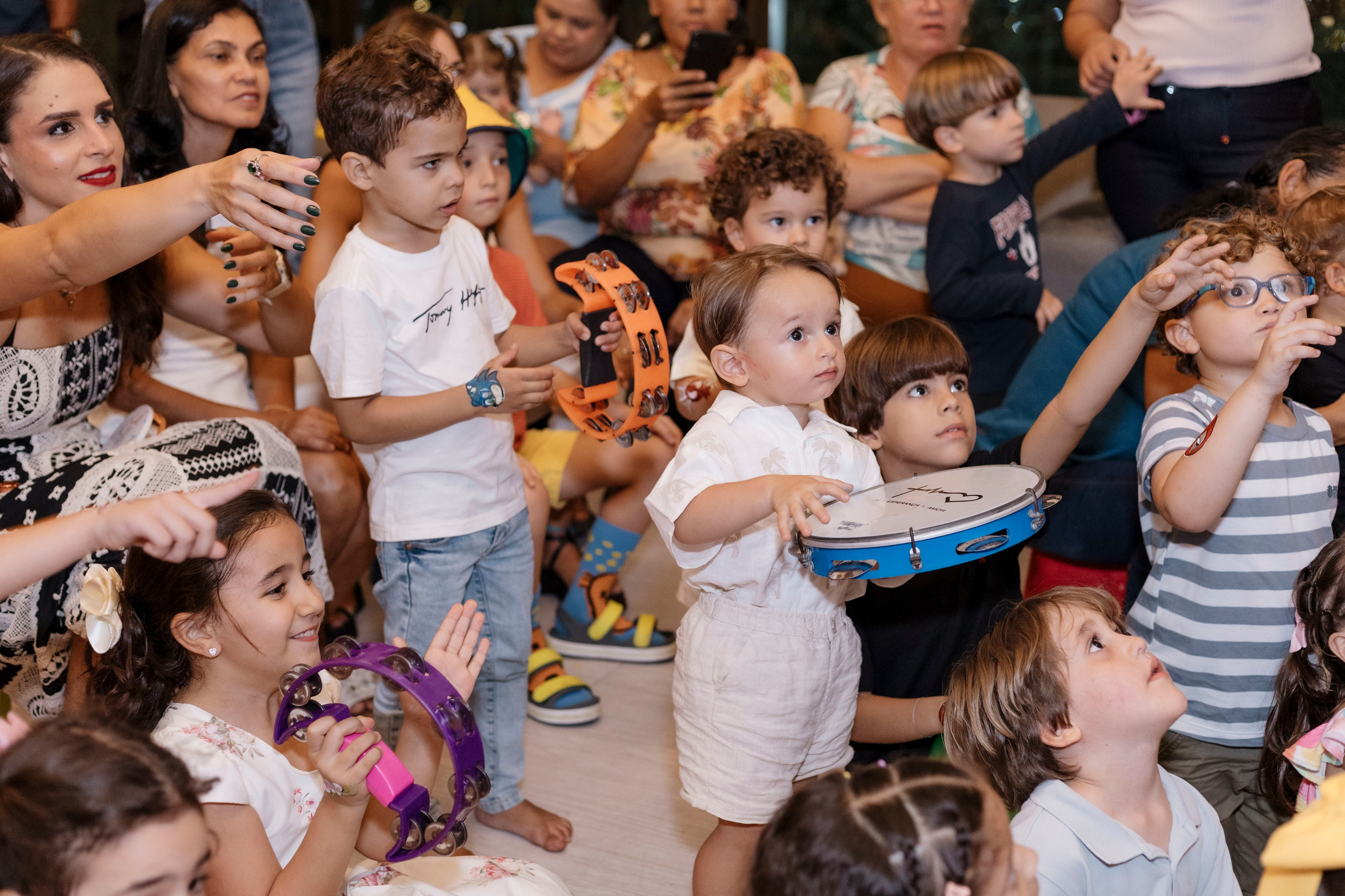 Clima animado durante a apresentação da Ludicanto