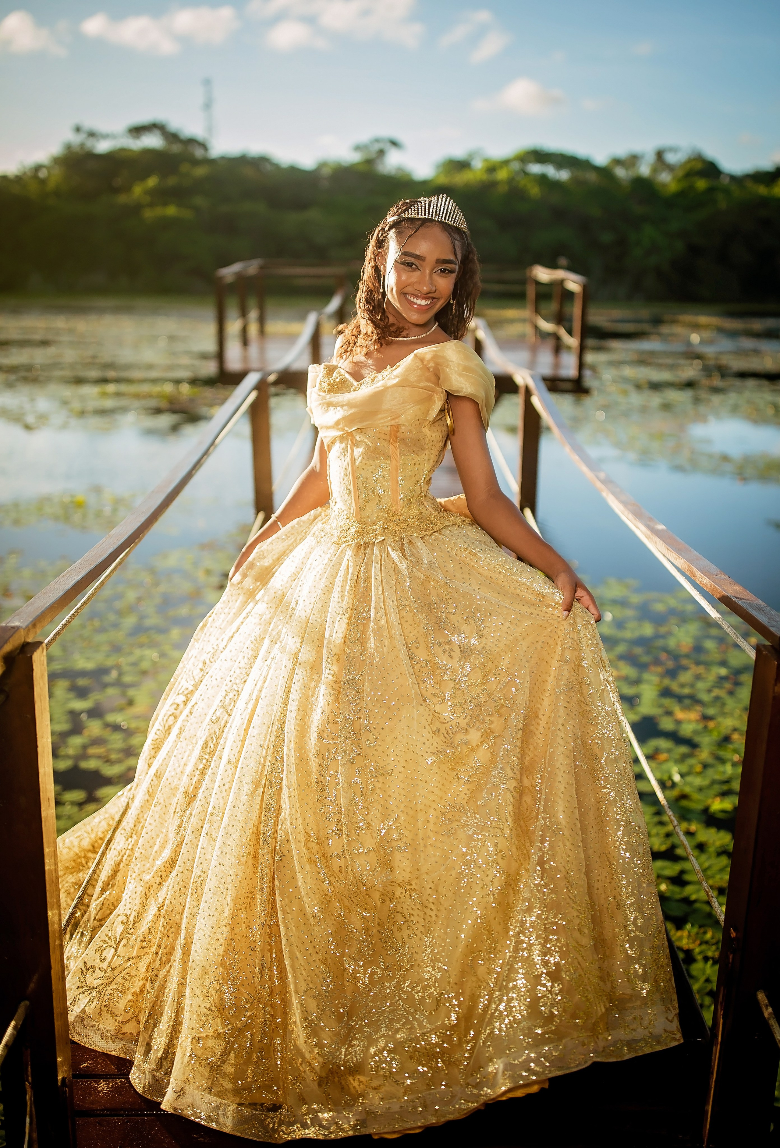 Ensaio XV anos — Yasmin (tema princesa tiana). Flavio Nunes Fotografia (Fotografo especializado em Fotografia de 15 Anos e Ensaios)