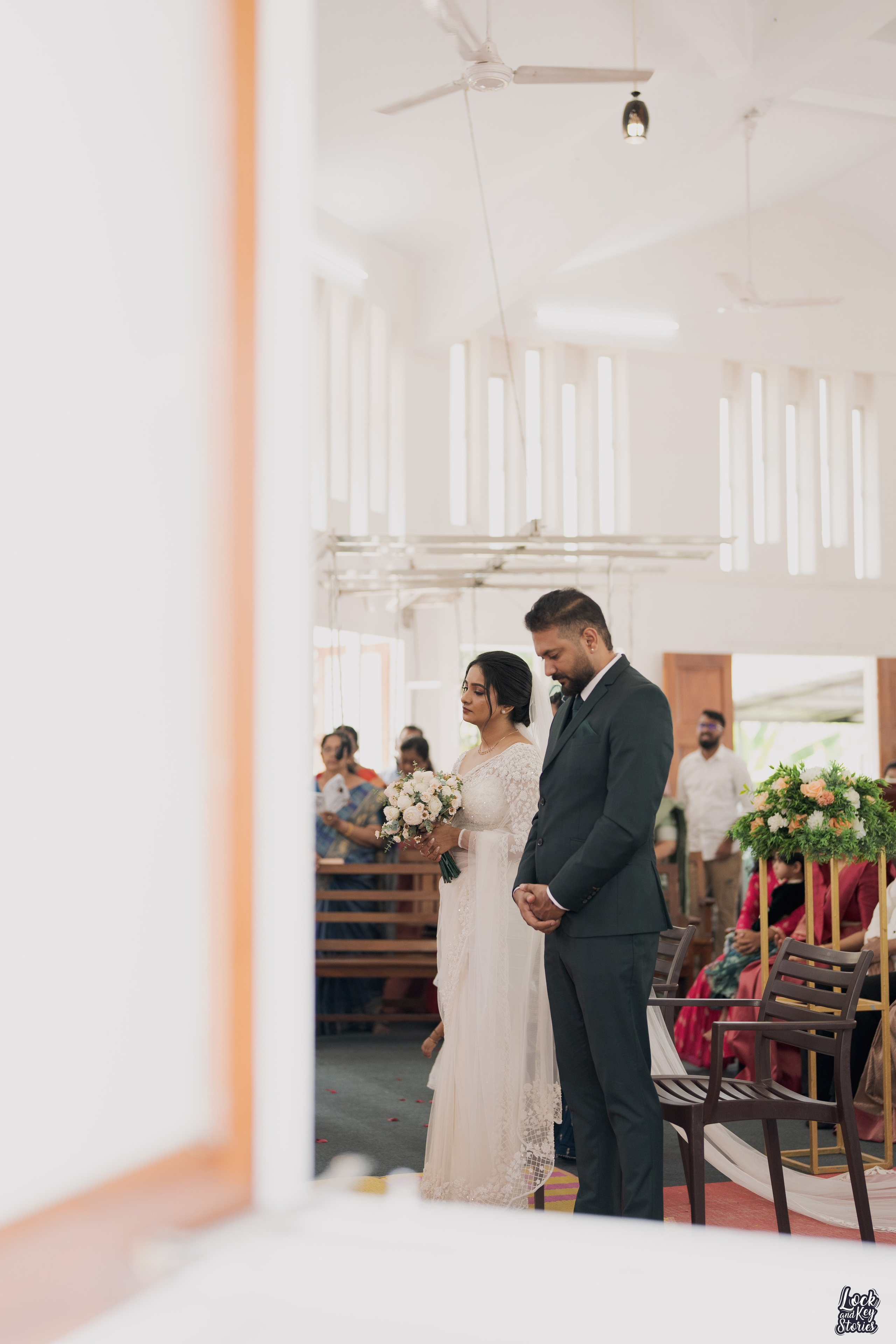 Soniya & Nithin Christian Wedding Photography | Faith-Filled Moments by The Lock and Key Stories. The Lock And Key Stories