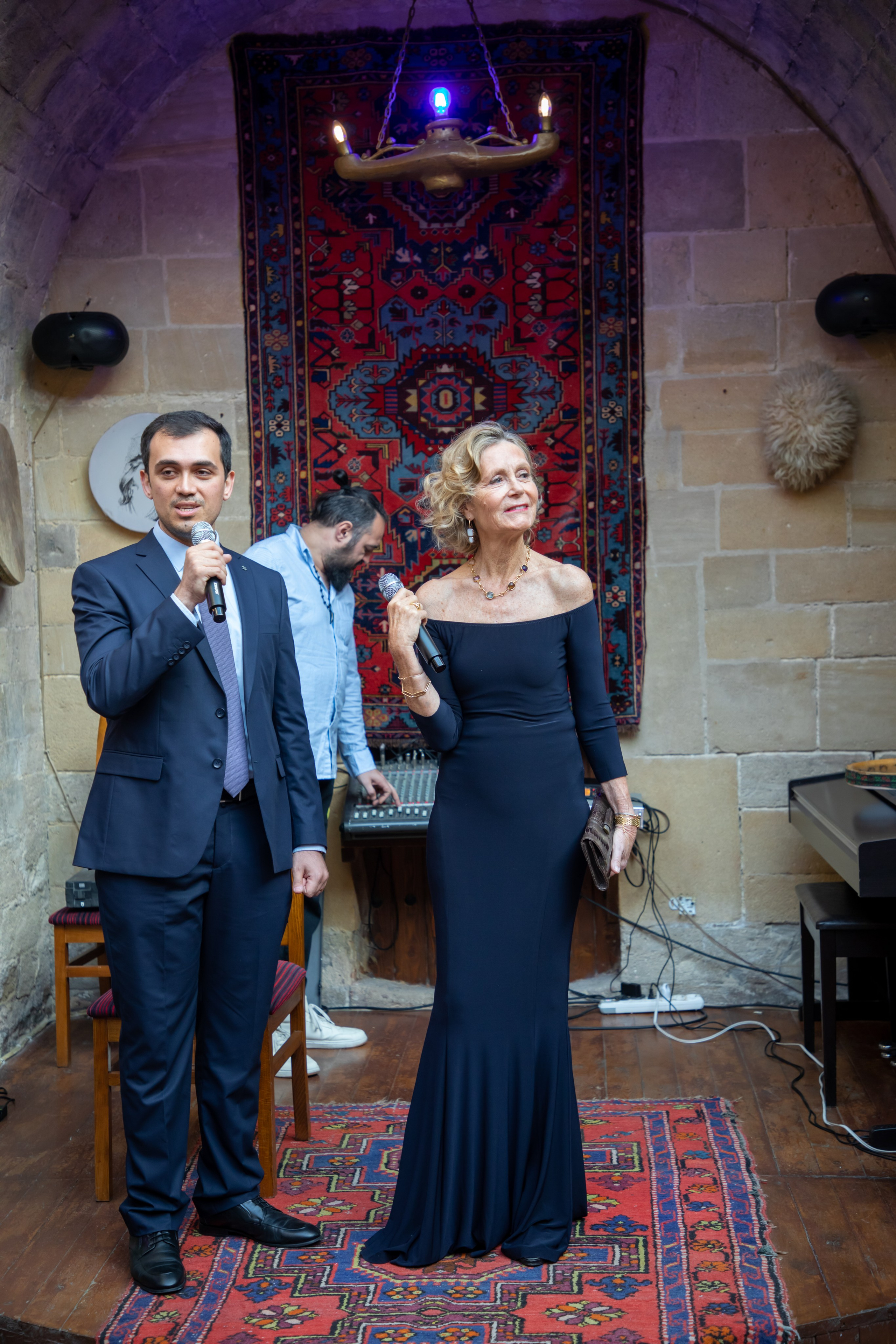 Gala-Dinner with the French Countess, the main etiquette expert Marie de Tilly. Baku Photographer