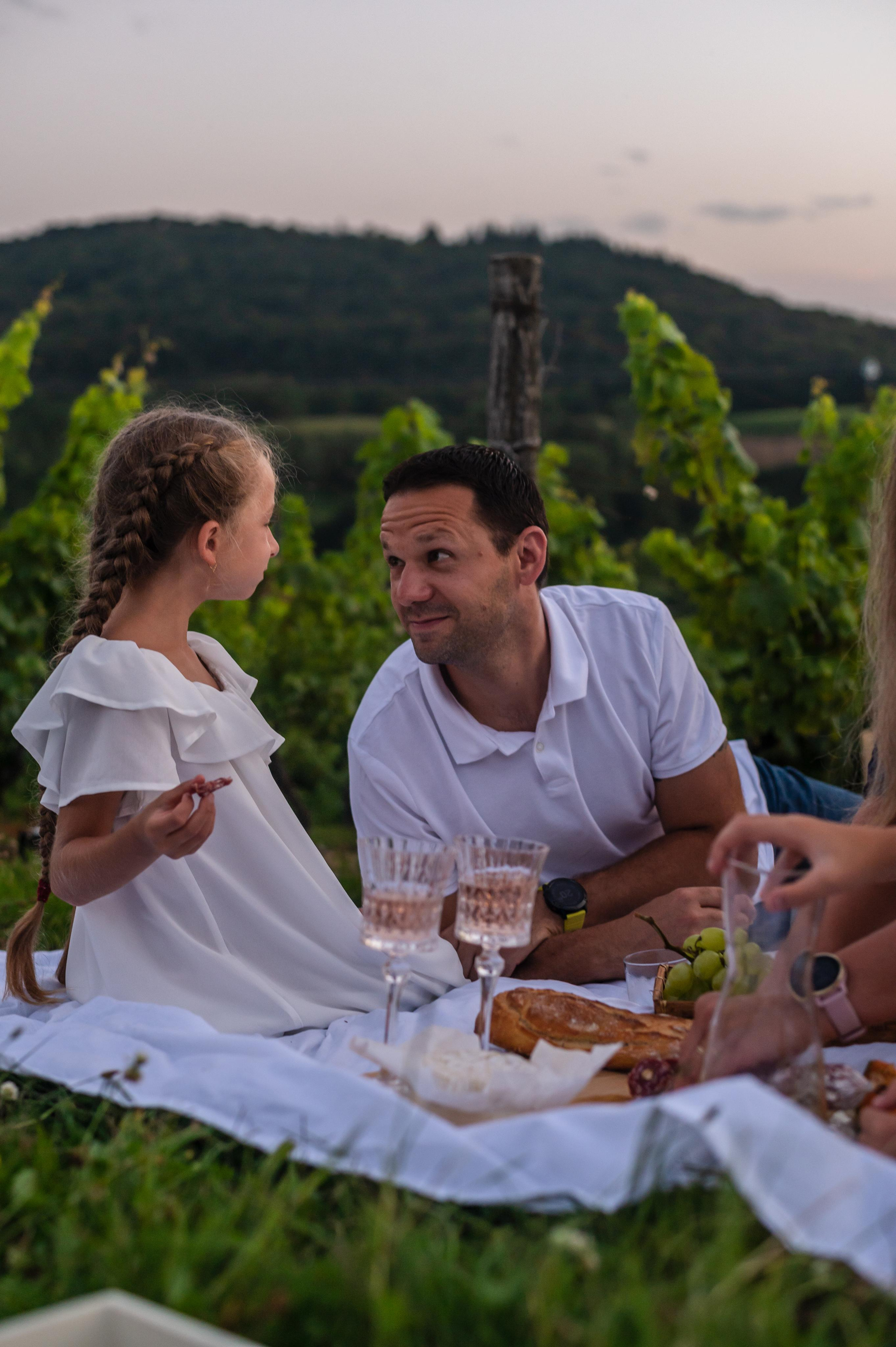 Pique-nique dans les vignes. Ekaterina Brevet - photographe de mariage