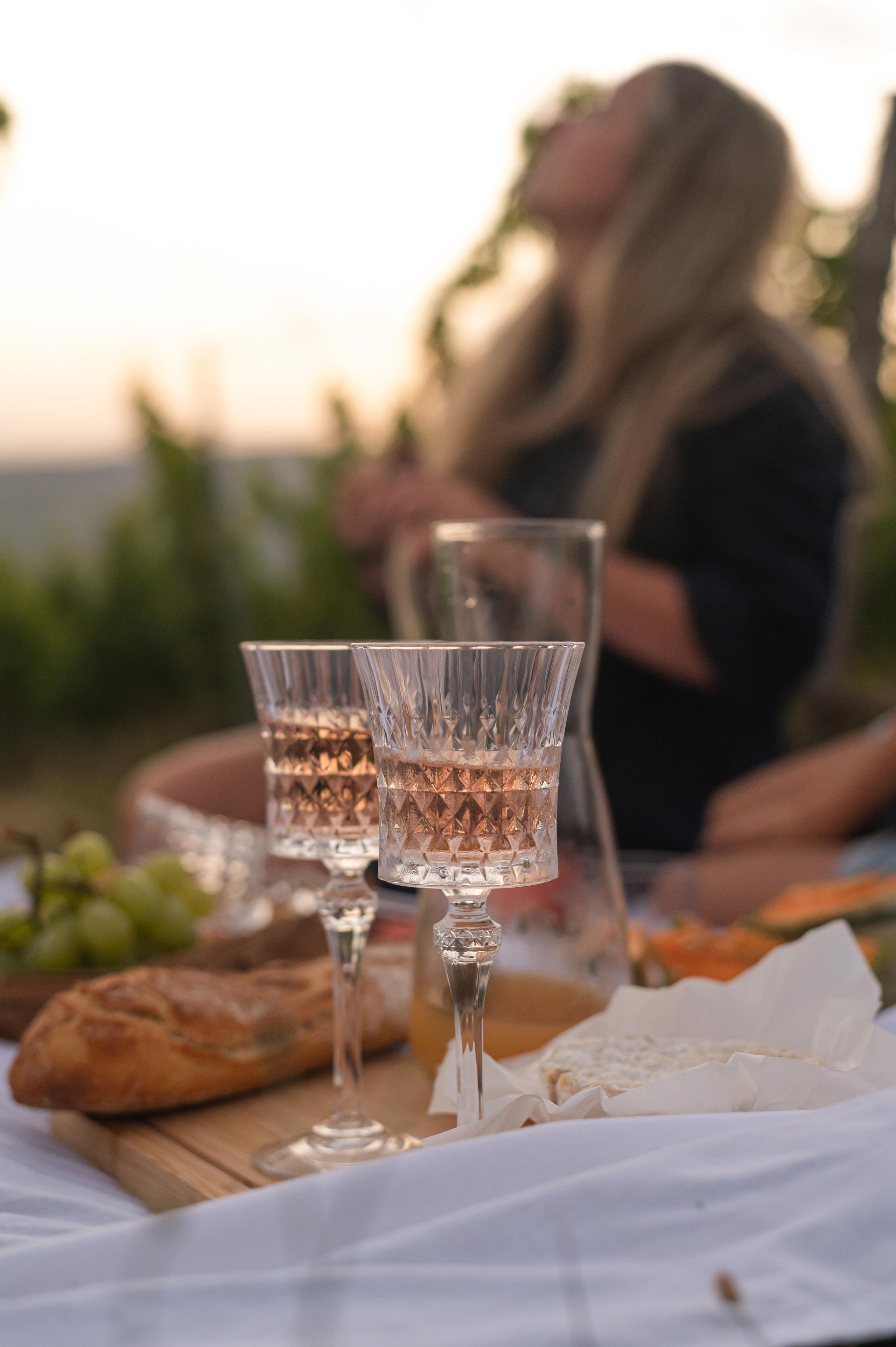 Pique-nique dans les vignes. Ekaterina Brevet - photographe de mariage