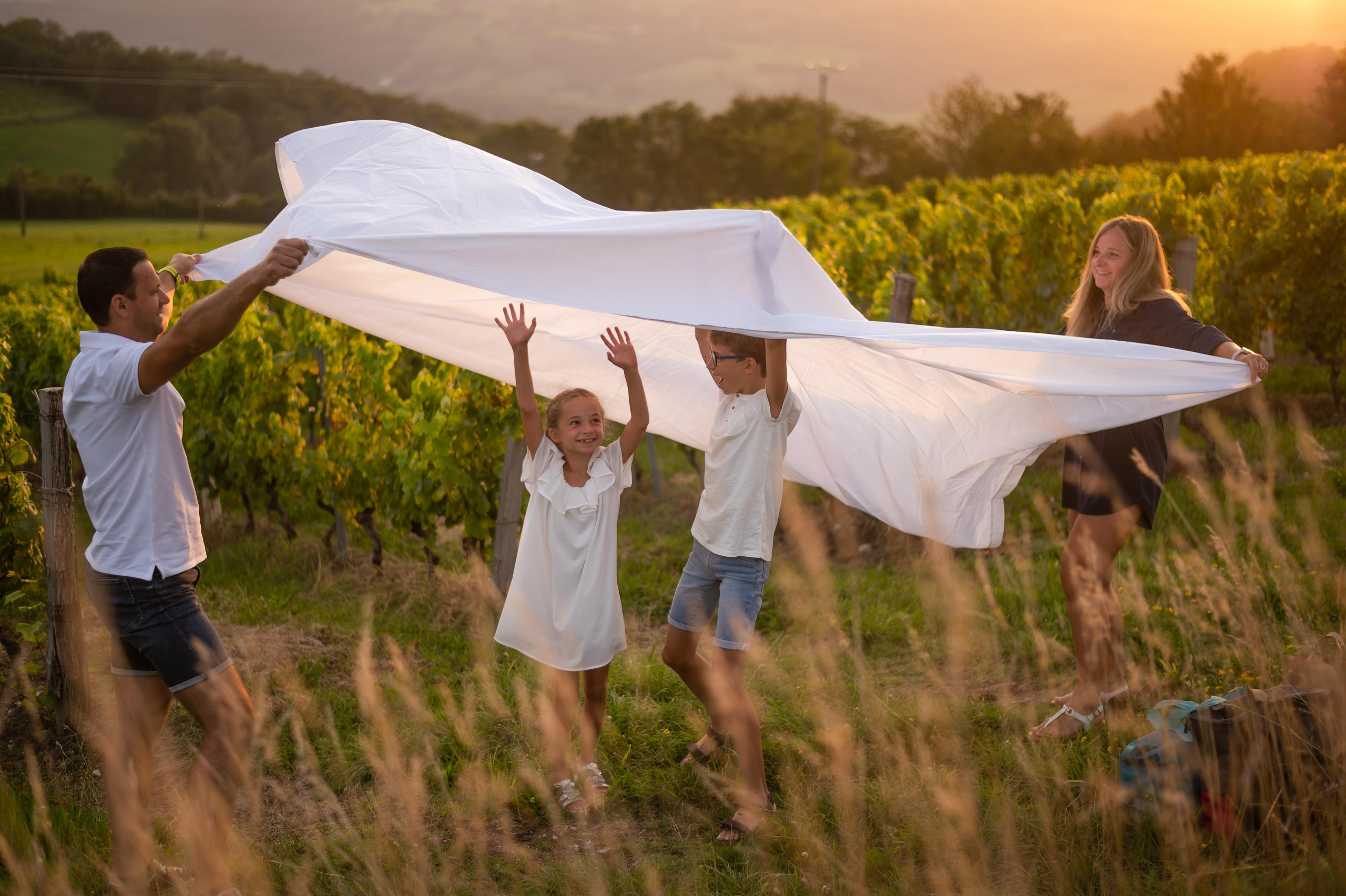 Pique-nique dans les vignes. Ekaterina Brevet - photographe de mariage
