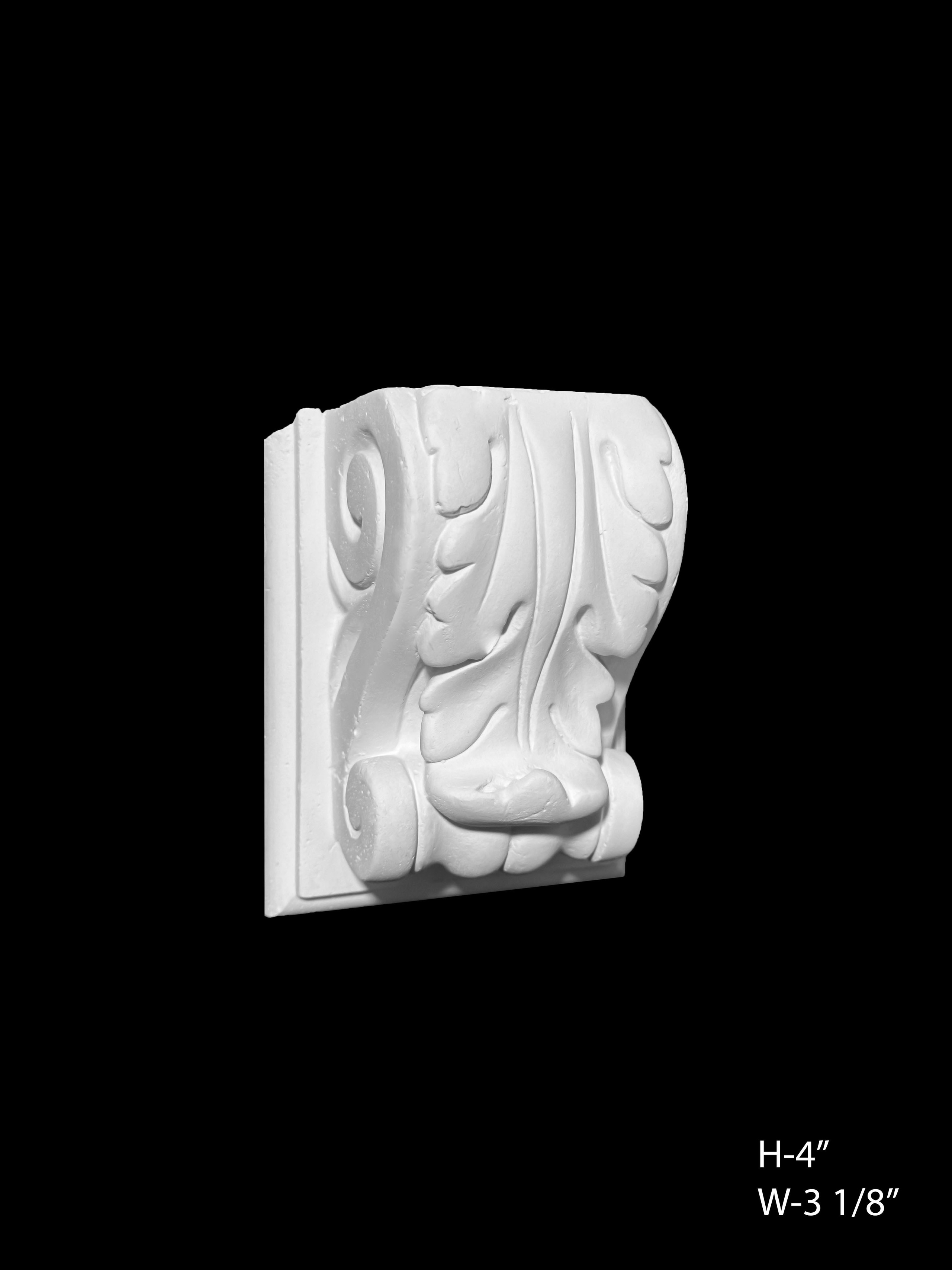 Corbels. Plaster molding