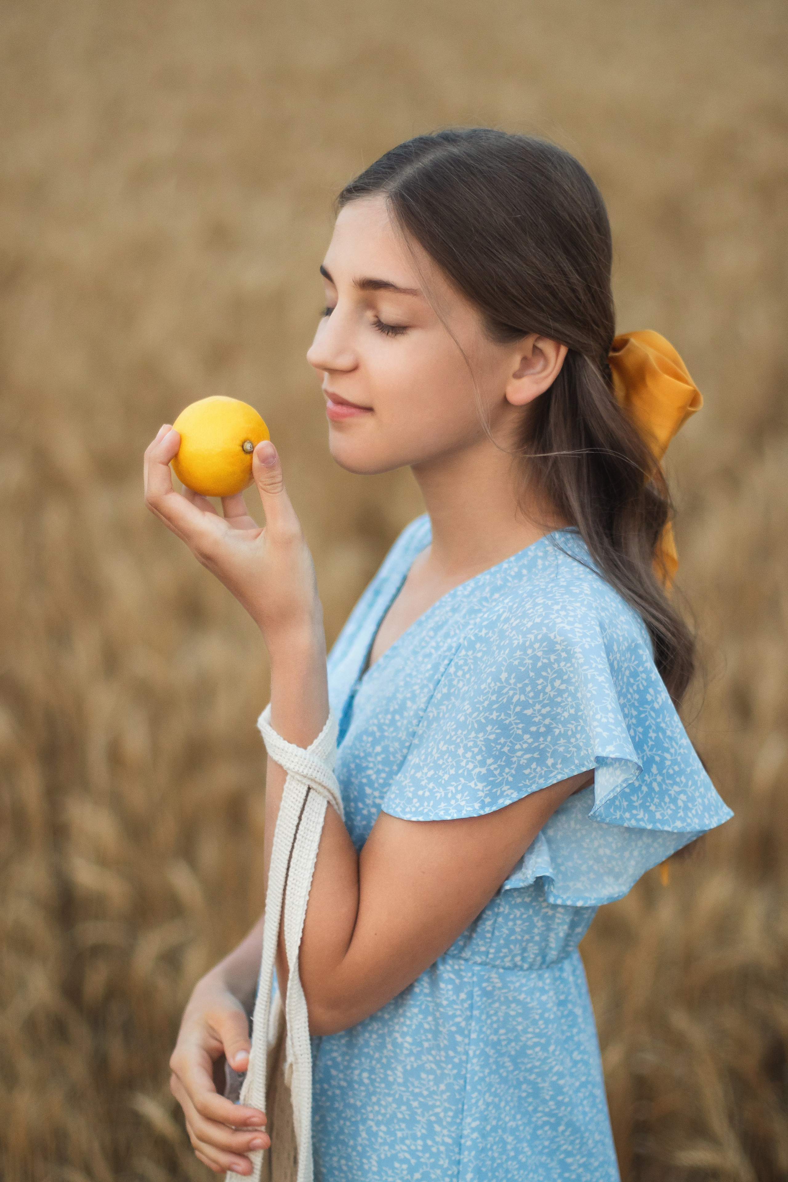 In the Wheat. Photographer Yana Galetskaya in Grand Prairie