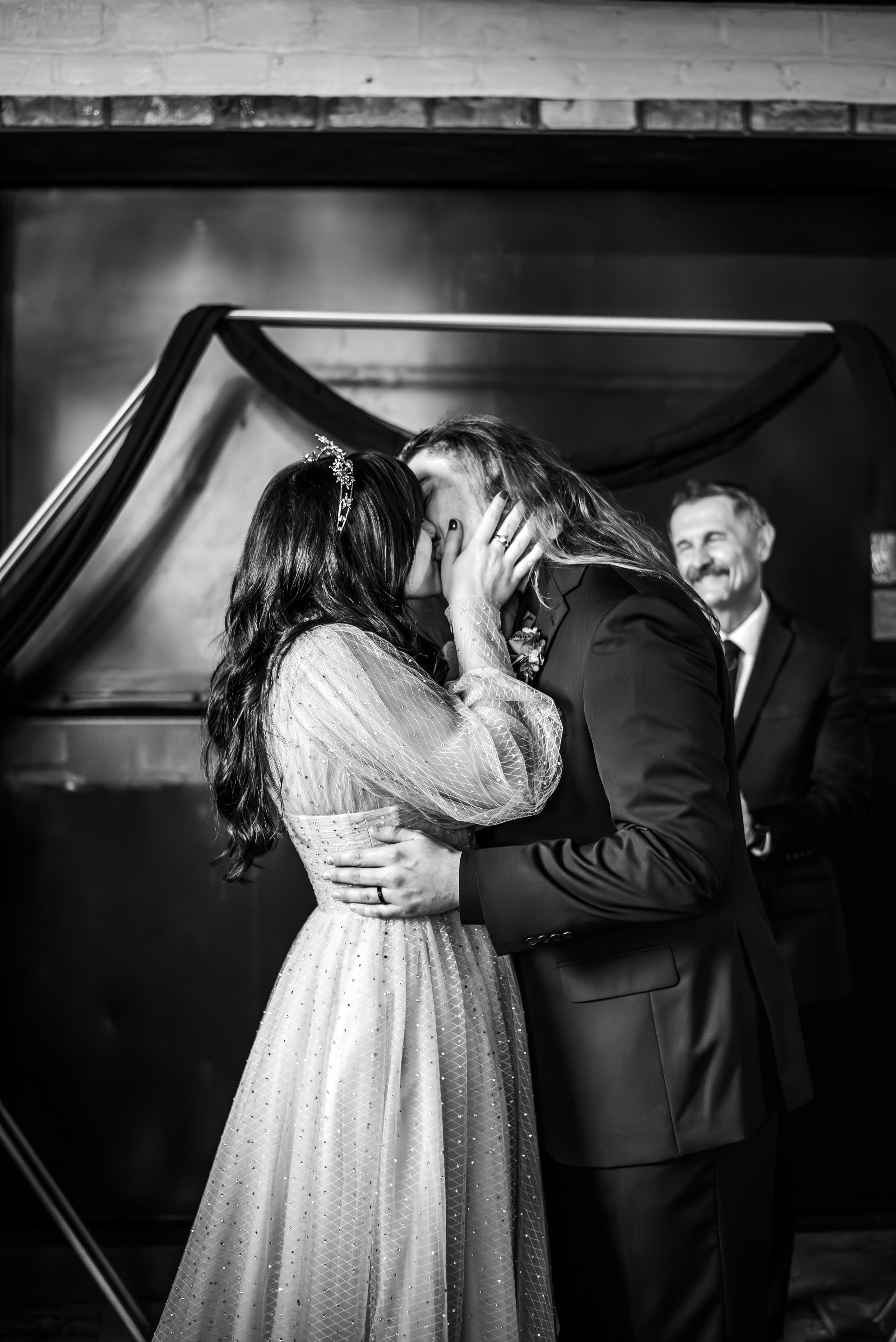 Bold & Dramatic Wedding at The Paper Mill on The Landing | Fort Wayne Wedding Photographer. Alexandria Danielle Photography | Fort Wayne & Indianapolis Wedding Photographer