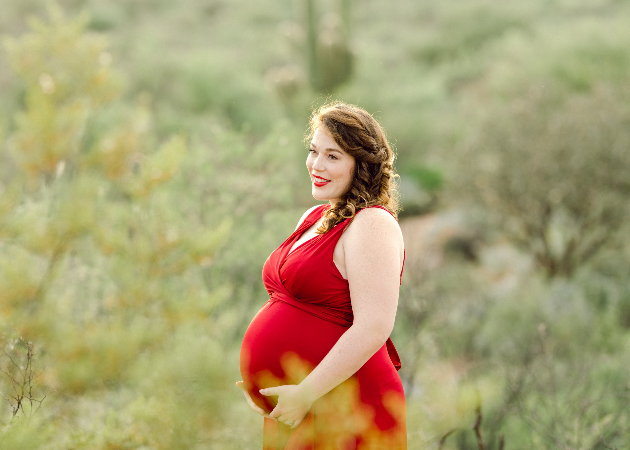Maternity photosession in Honey Bee Canyon park. Anastasia Post: Wedding and Editorial Photography