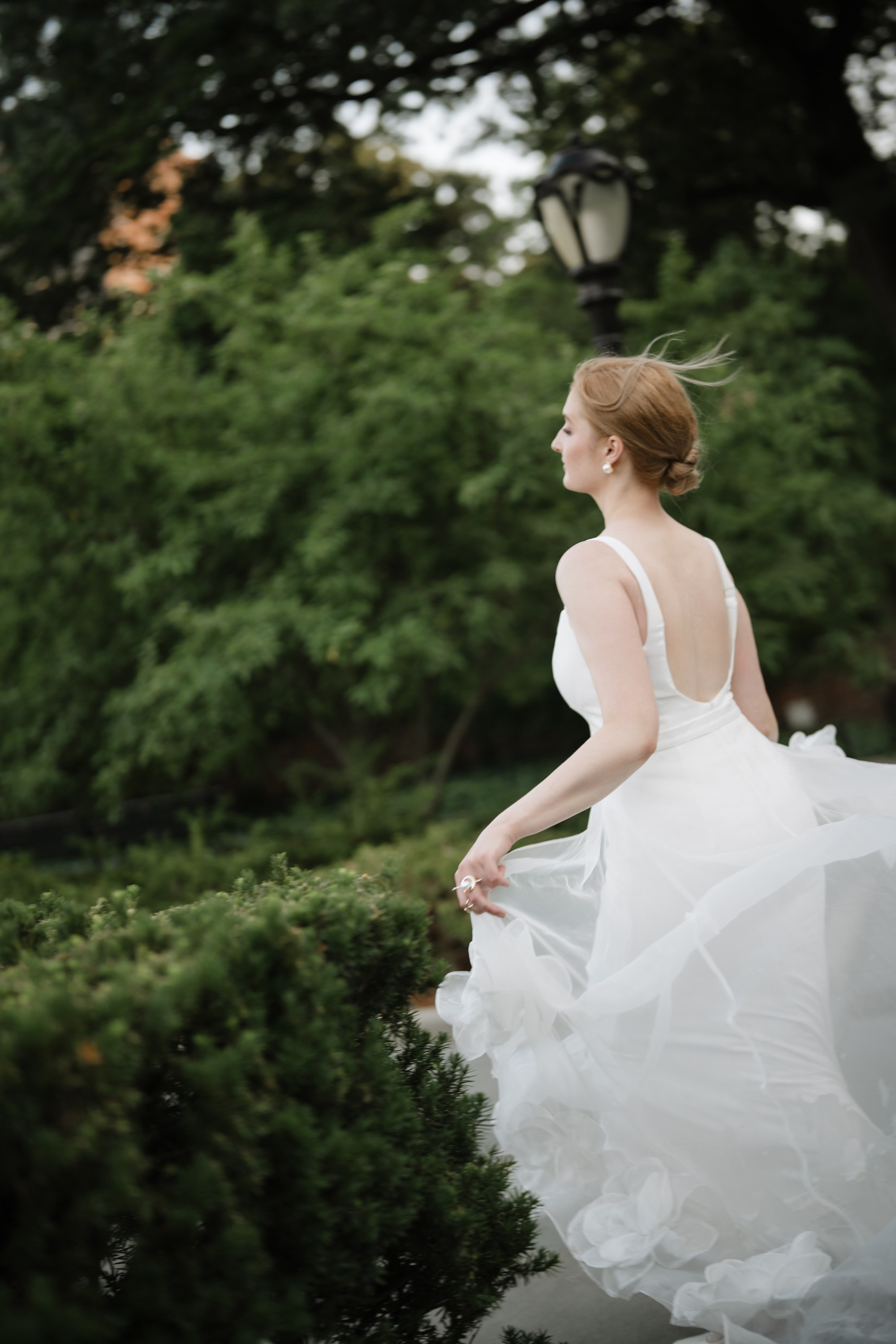 Natalie as a Runaway bride. Portrait and wedding photographer in New York