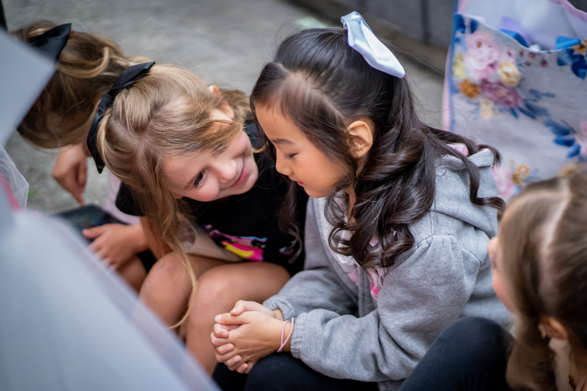 The blooms BTS. Vancouver Kids Photographer