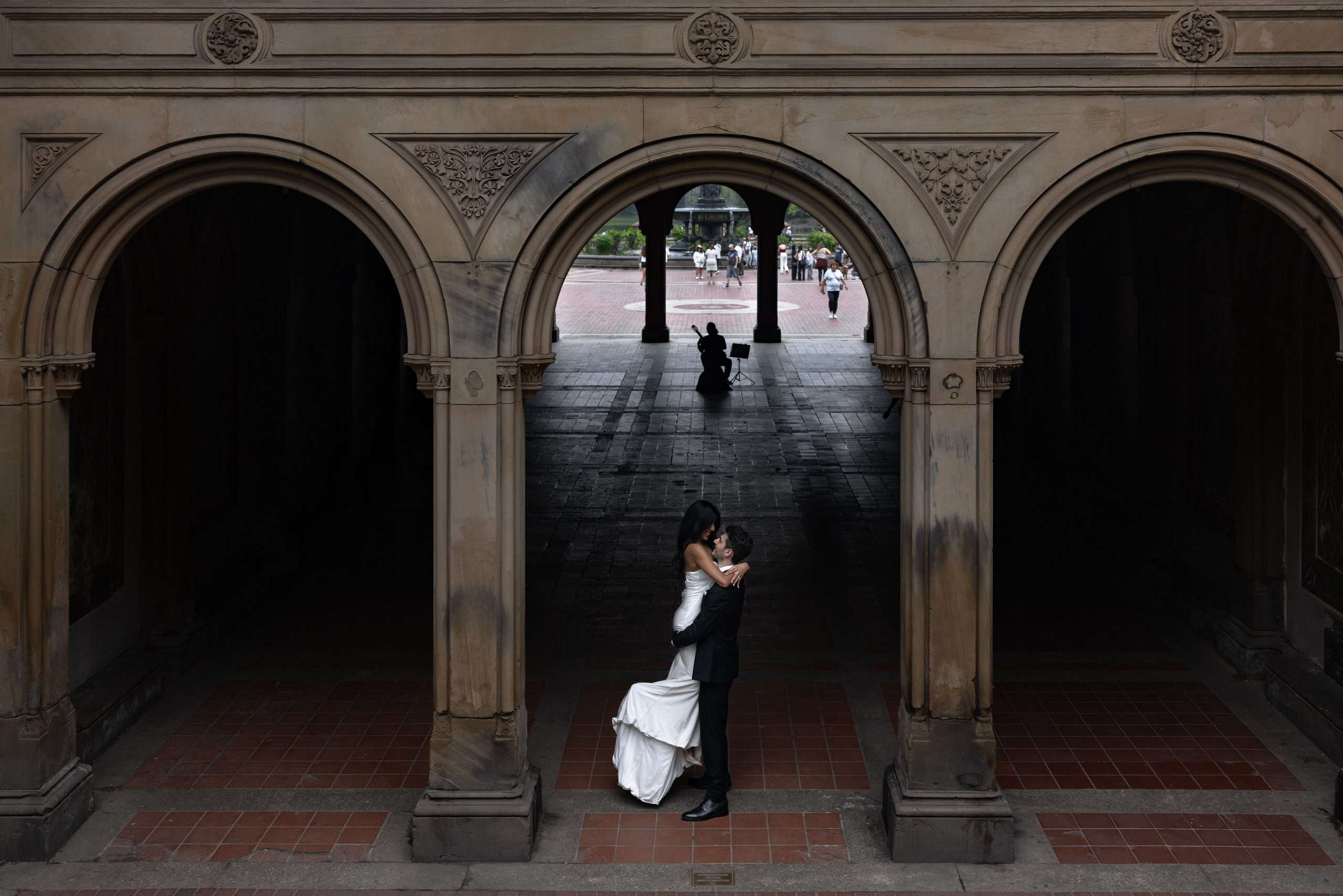 Engagement in Central Park. Photographer Anastasia Nagibina