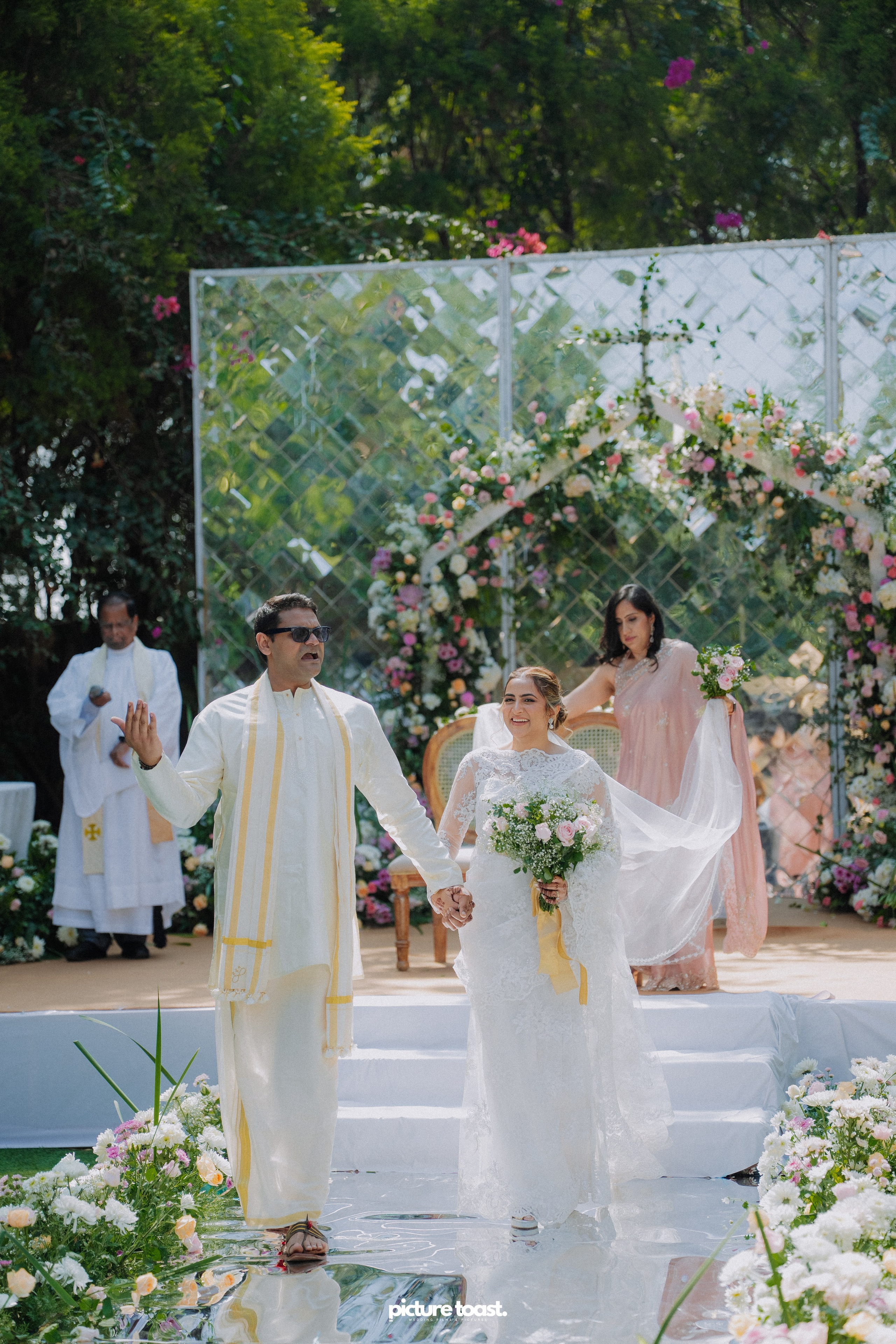 Blessing of Rajiv & Aashna. Fine art Wedding Photographers in India & Canada