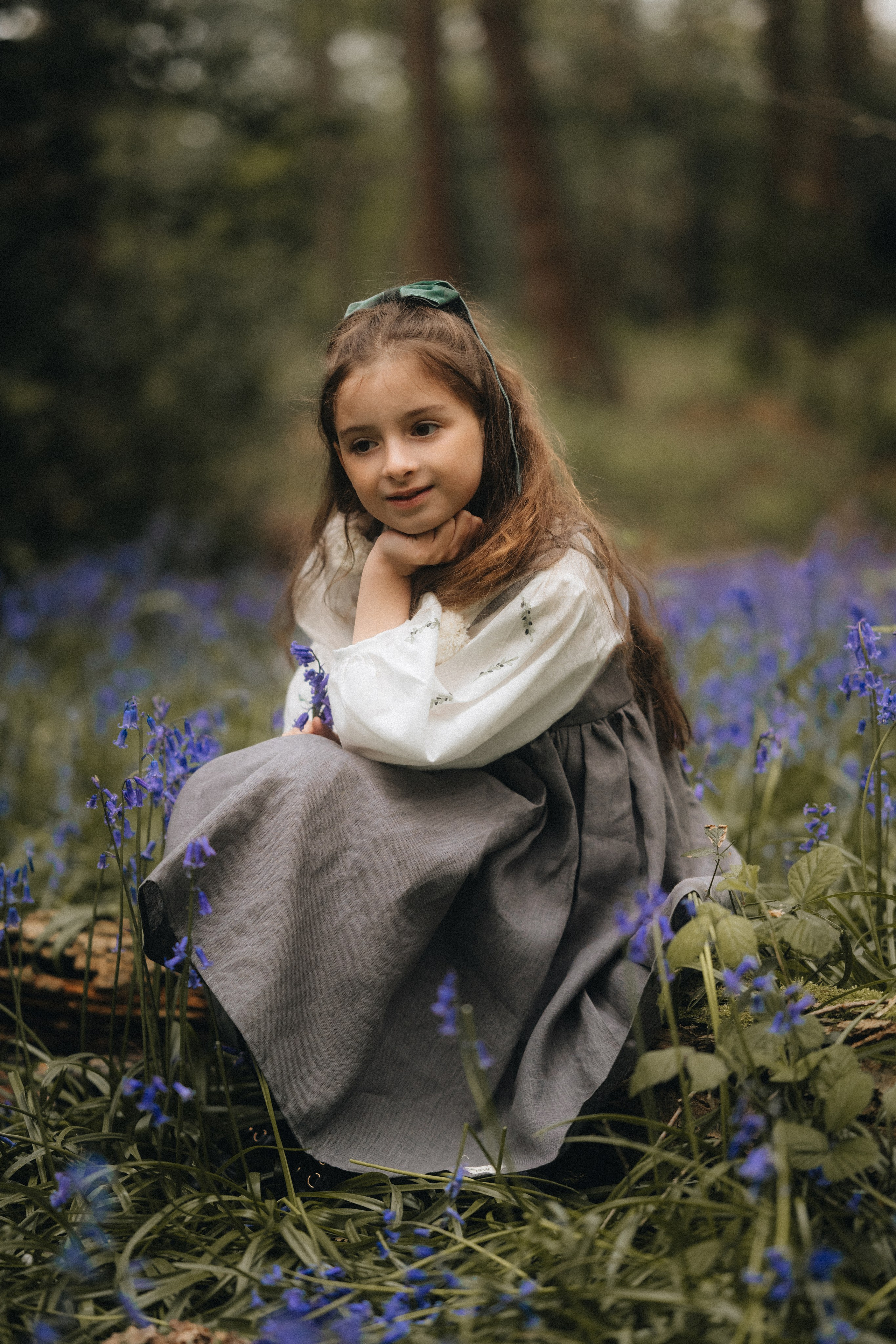 Bluebell family session. Tania Gandrabur, photographer in West Midlands, England