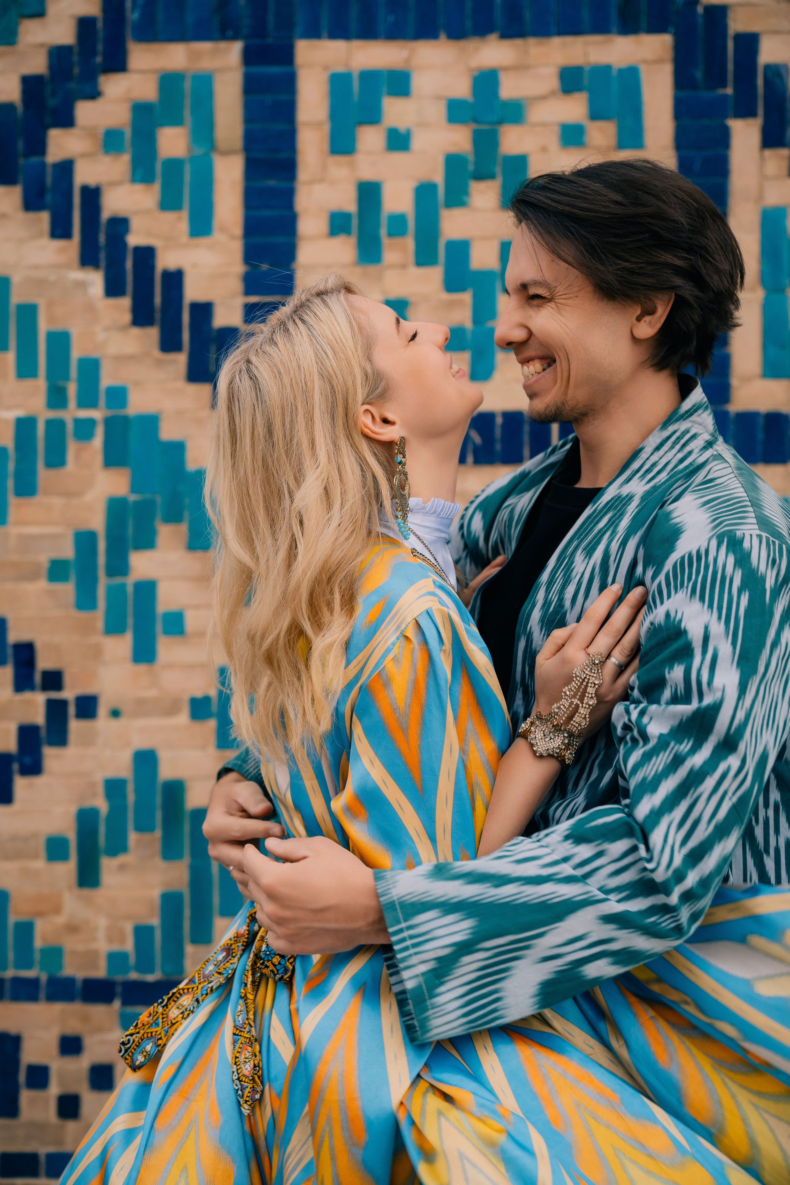 Портрет русской пары, Регистан, узбекская традиция.