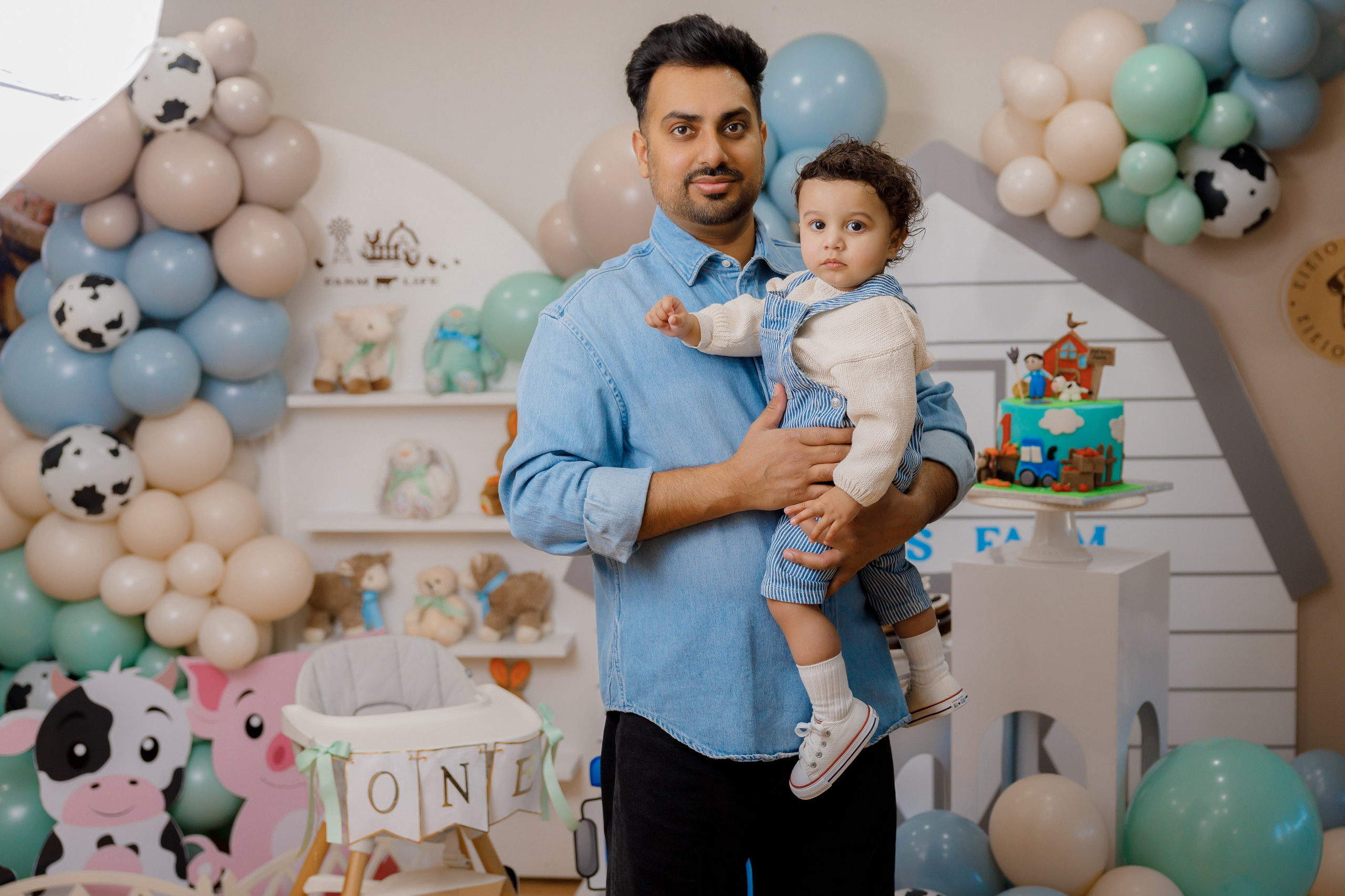 Fateh’s 1st birthday. Home