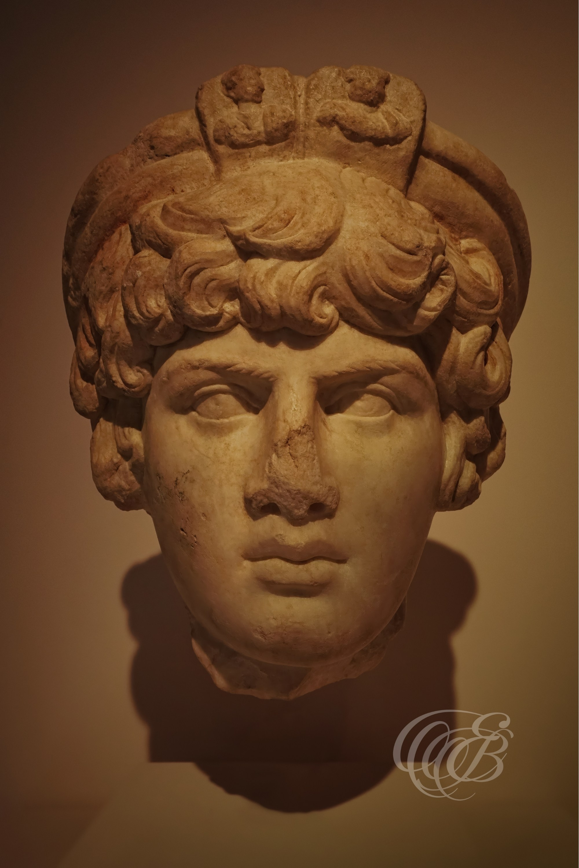 Photography of Italy — Rome, Sculpted Head of a Roman Figure in the Antiquarium of Hadrian’s Villa — Eduardo Bartoli Fine Art & Travel Photography
