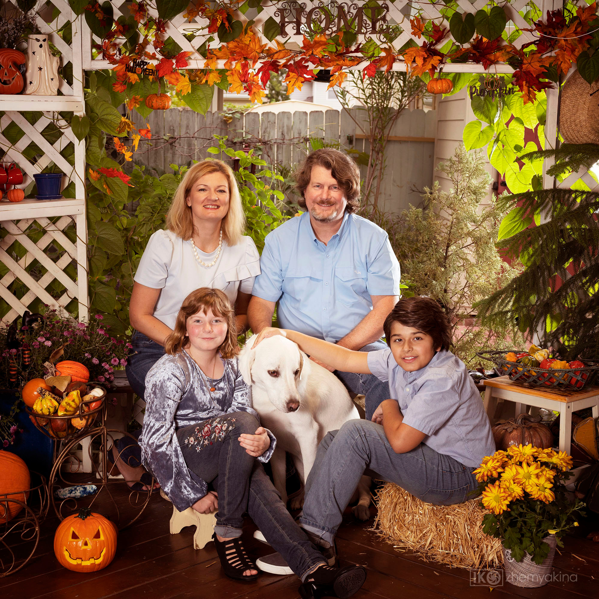 Marina’s family. Photographer Irina Kozhemyakina. Houston