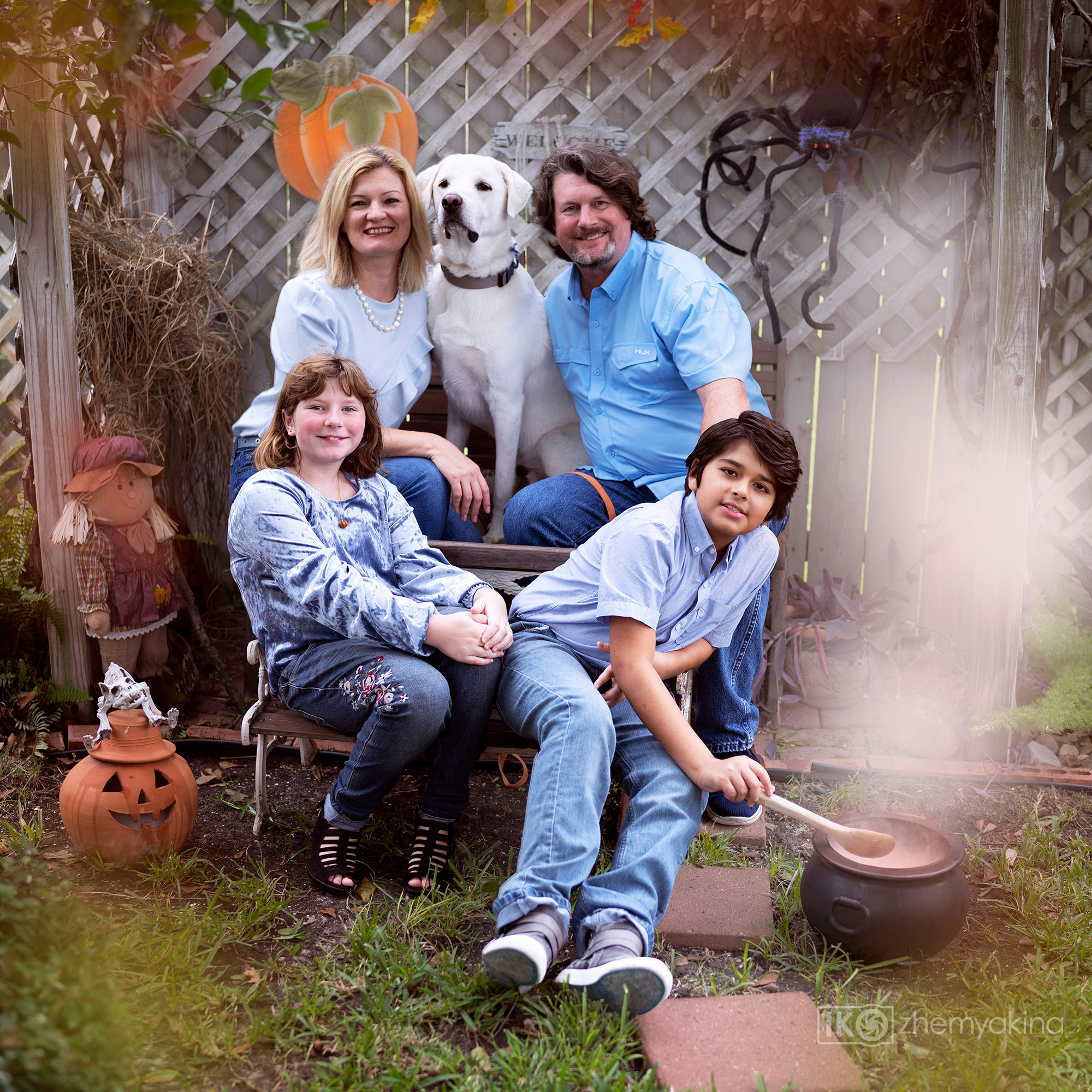 Marina’s family. Photographer Irina Kozhemyakina. Houston