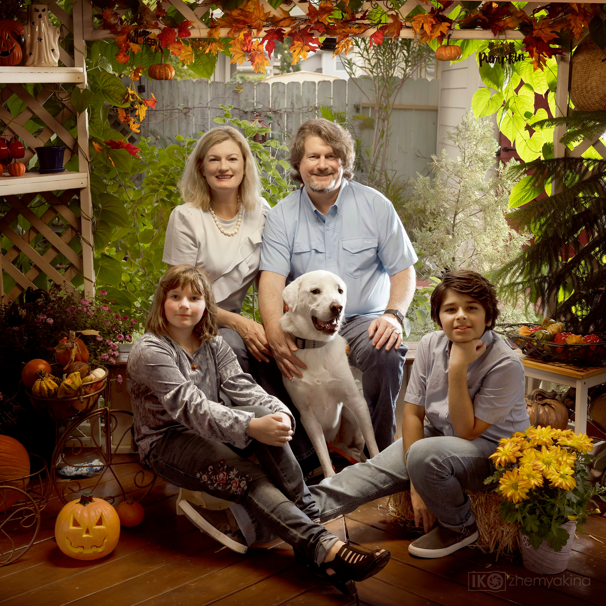 Marina’s family. Photographer Irina Kozhemyakina. Houston