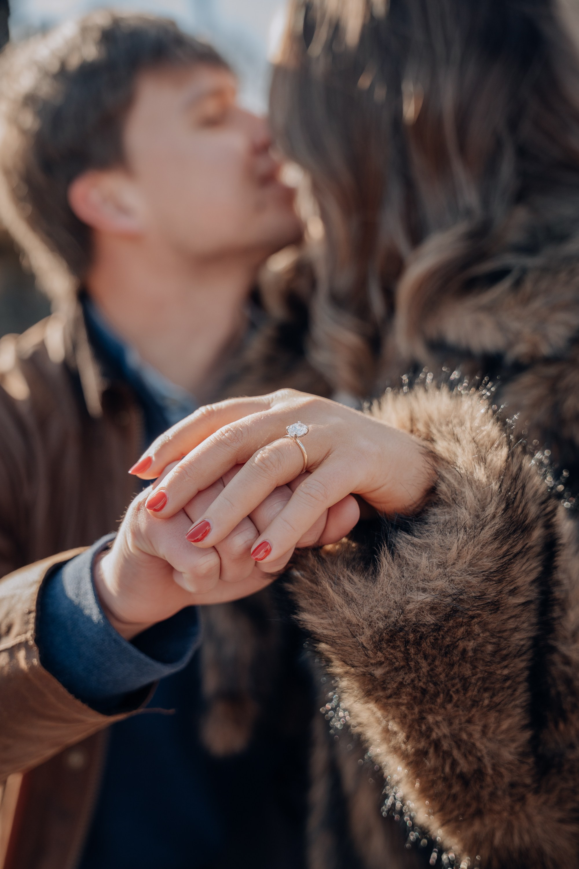 Proposal shoot in Central Park. Portrait and wedding photographer in New York