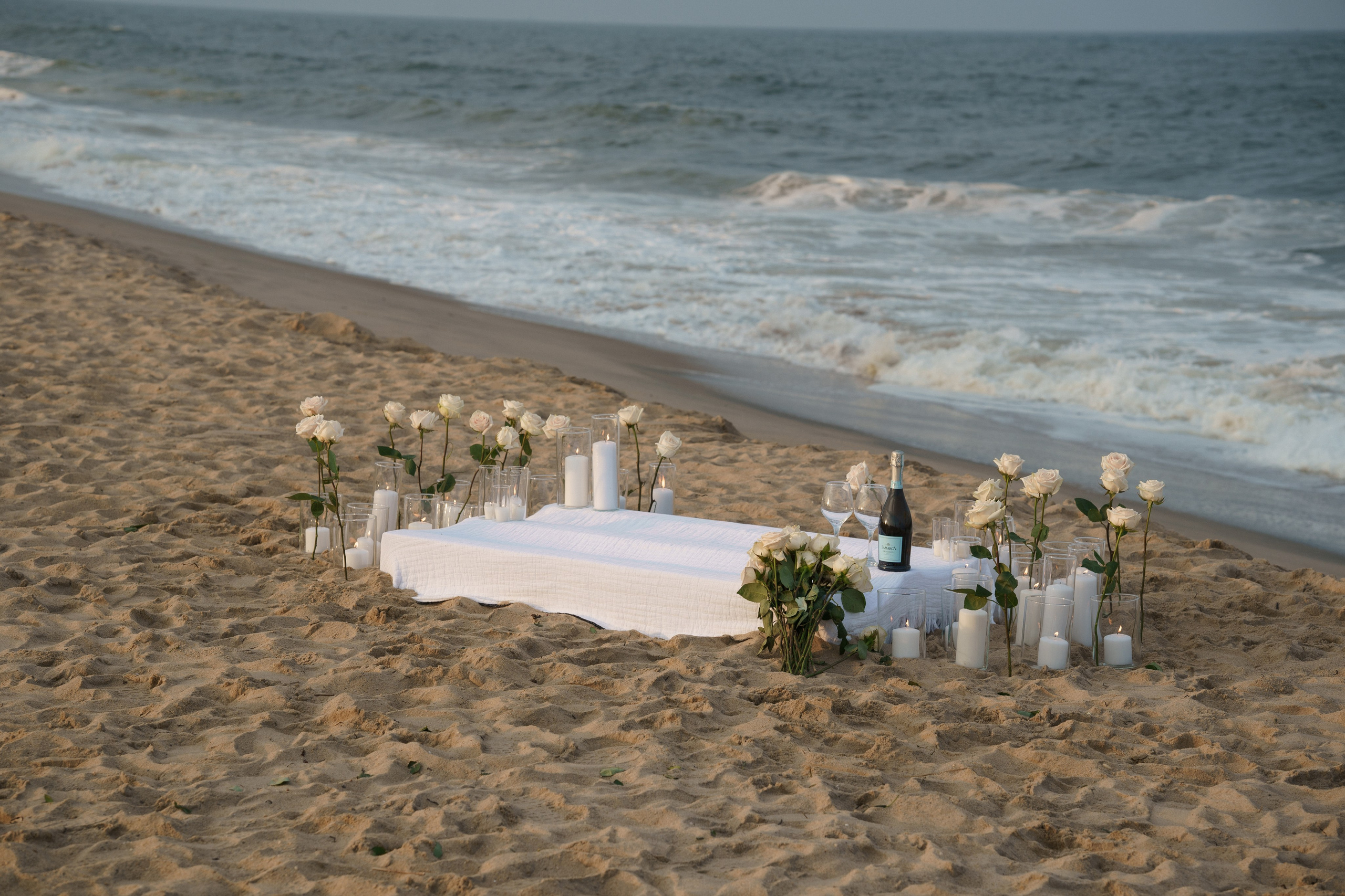 Beach engagement. New York + travel photographer