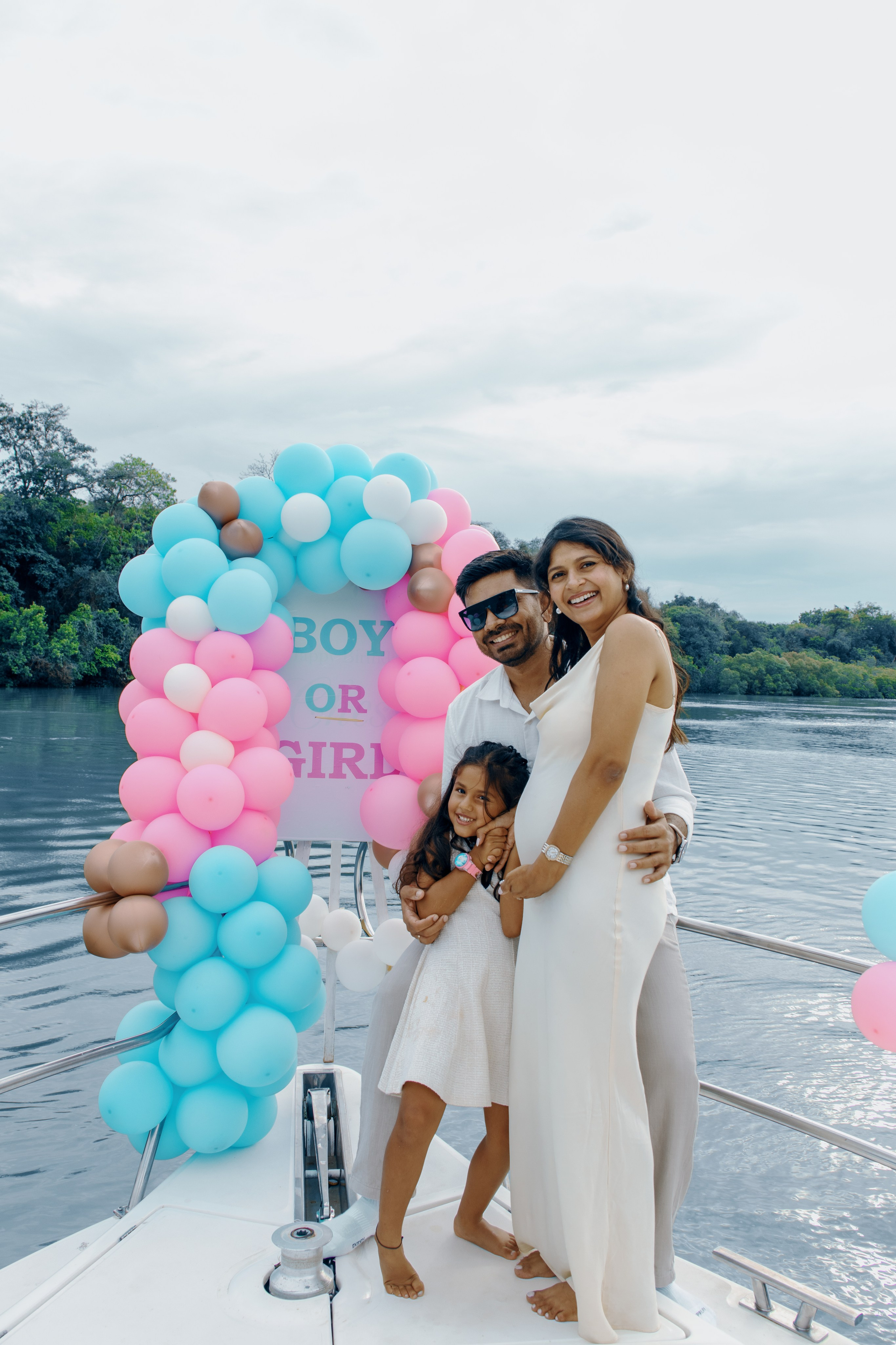 Gender Reveal Yacht Shoot. A creative consultant based in Mombasa, Kenya