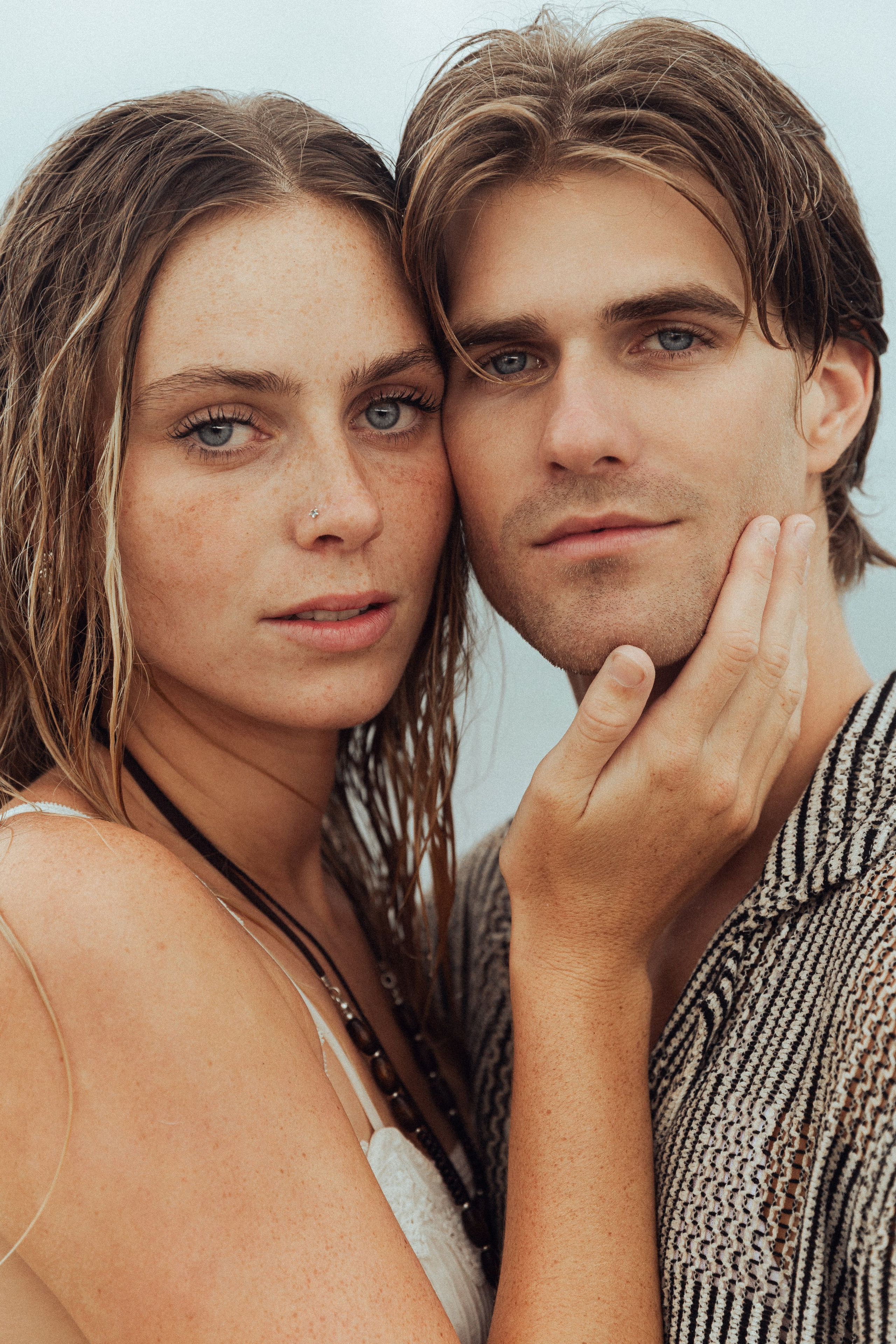 Sunset Horseback Couples Shoot on the Beach in Miami