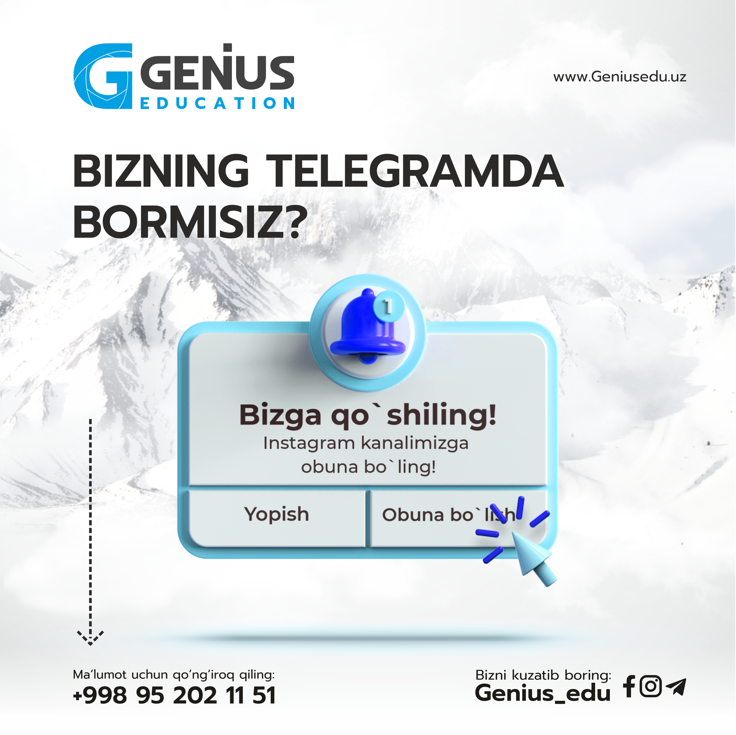 Genius Education. Dirov — Hayot Khodirov