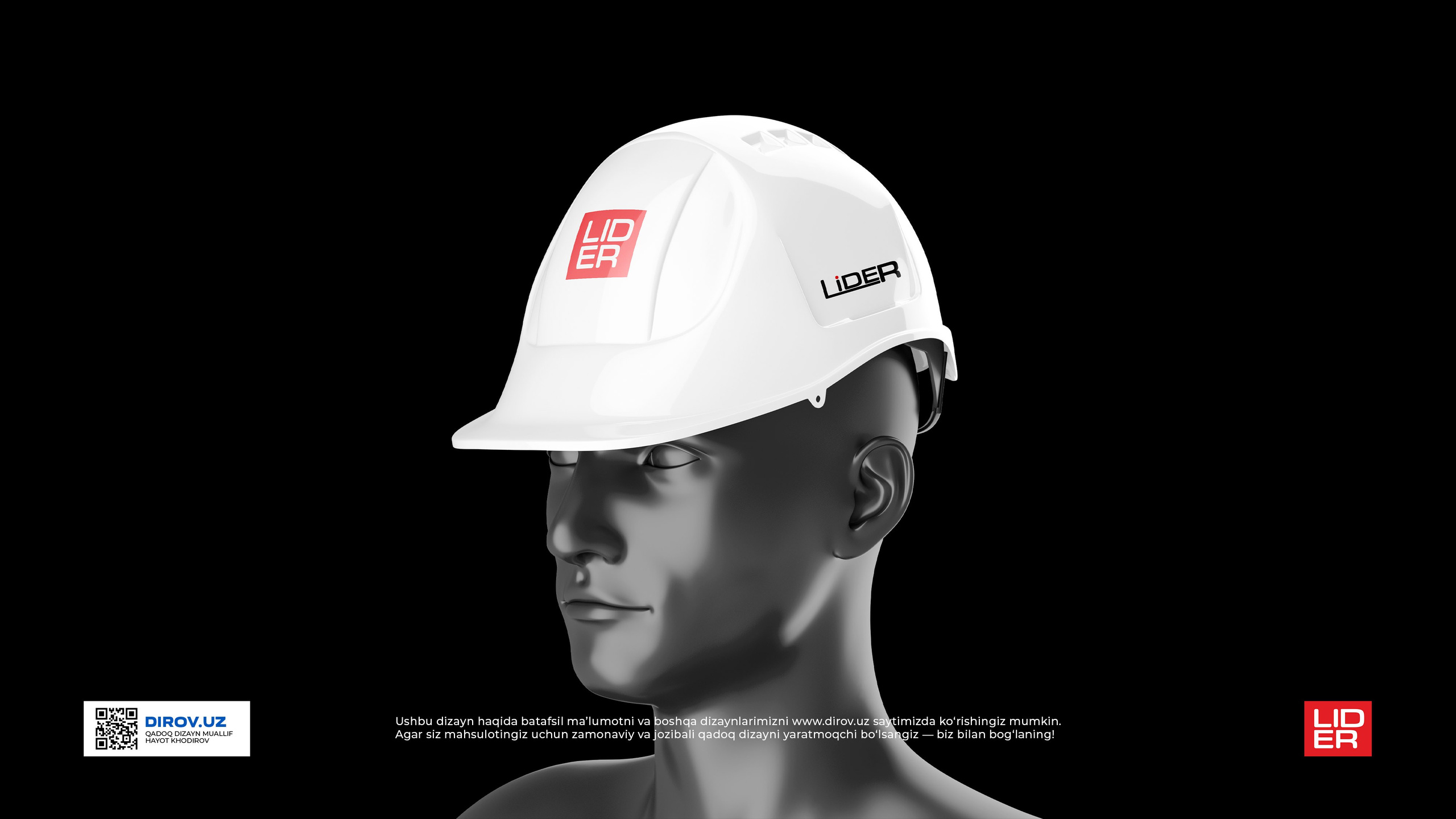 Lider — Logotip / Qadoq dizayni. Dirov — Hayot Khodirov