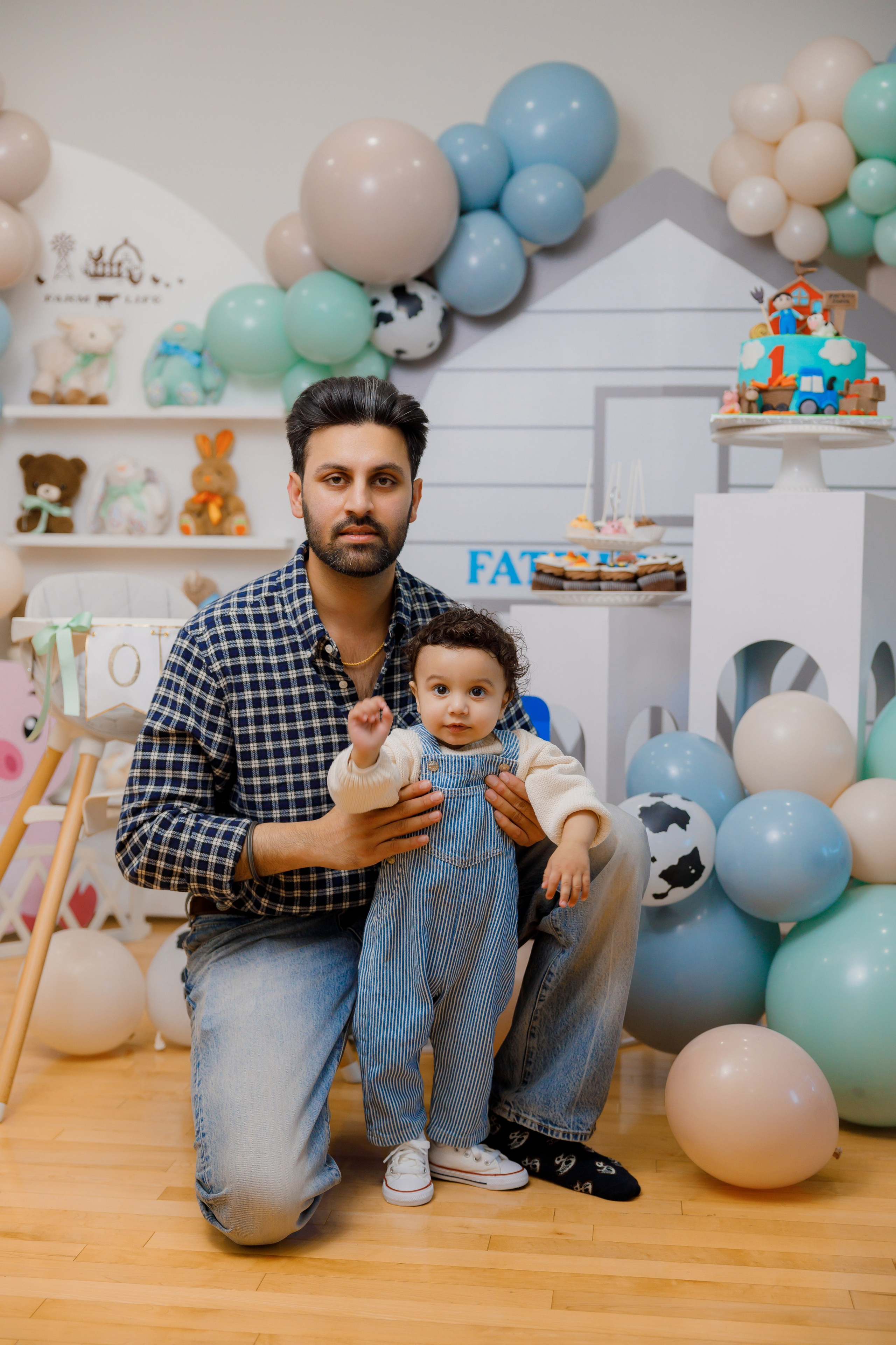 Fateh’s 1st birthday. Home