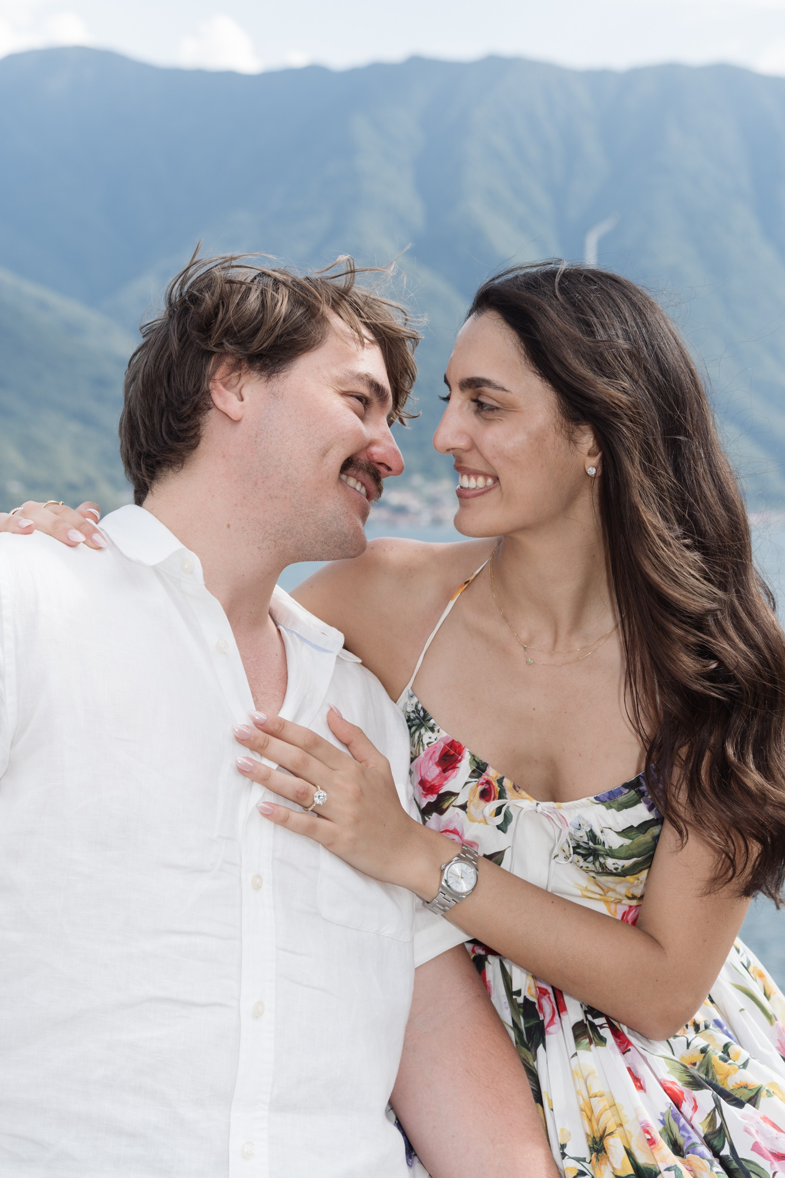 Engagement Photoshoot in Tremezzo. Lake Como Proposal Photographer | Surprise Proposals & Engagements