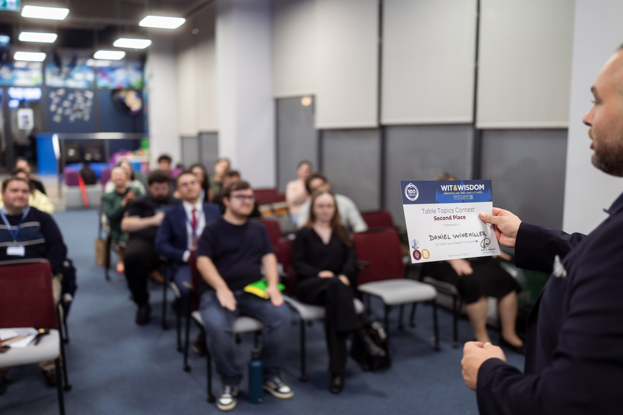 Toastmasters. Marius Ciocan