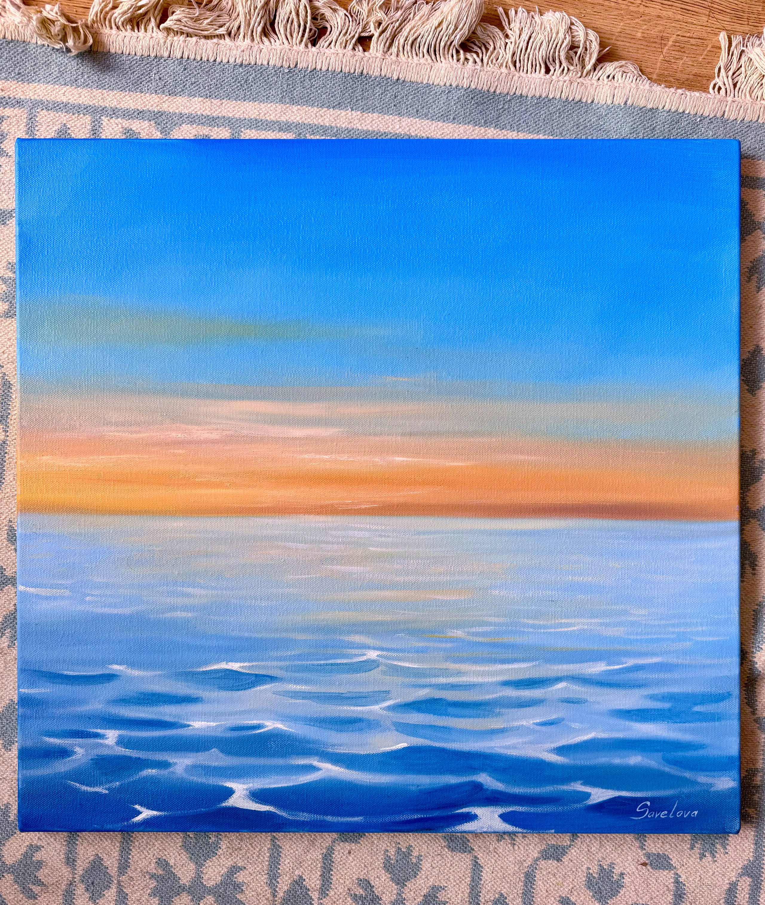 «Moment before sunrise». Художник живописец Савелова Ольга