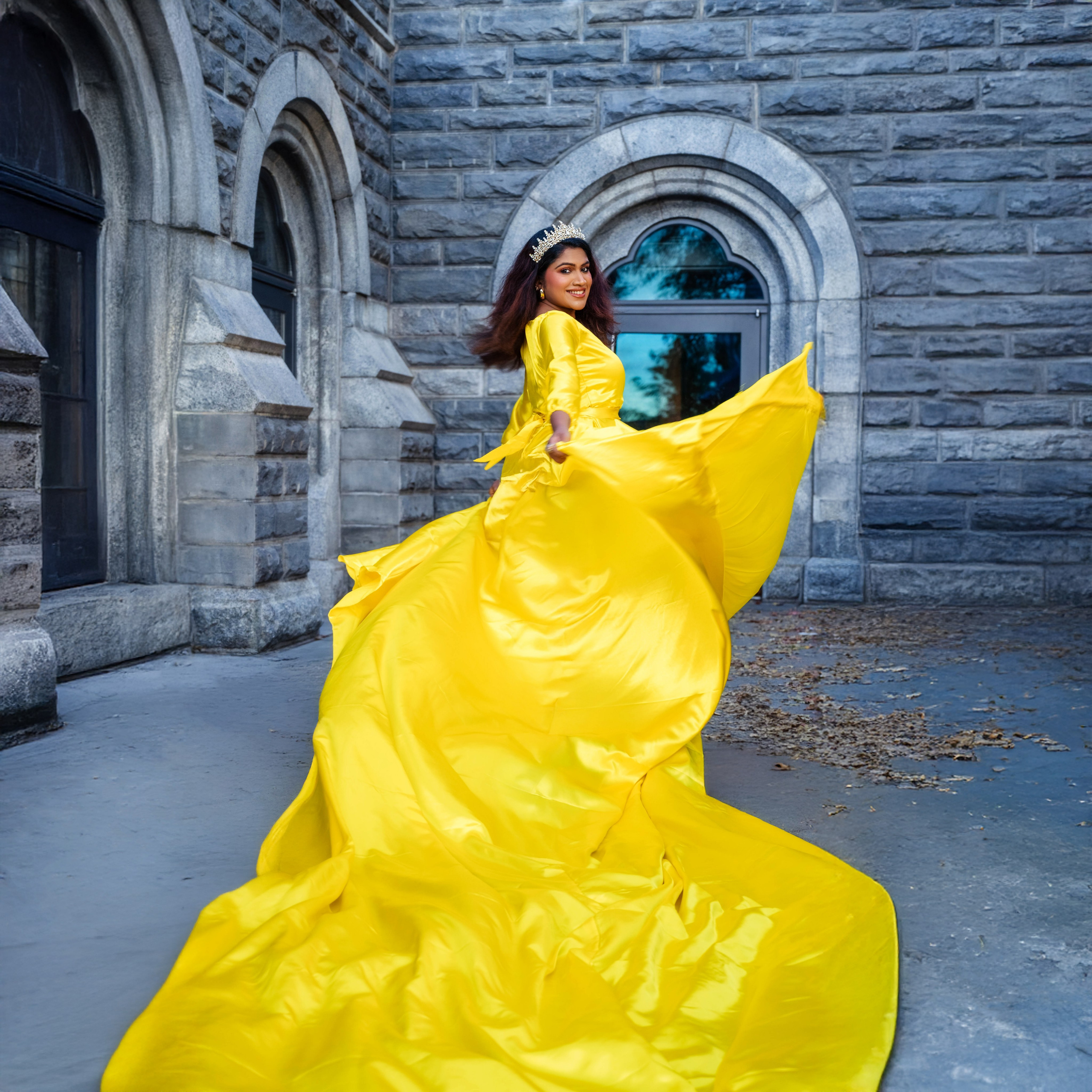 Flying dress. Alena Galieva New York Photographer