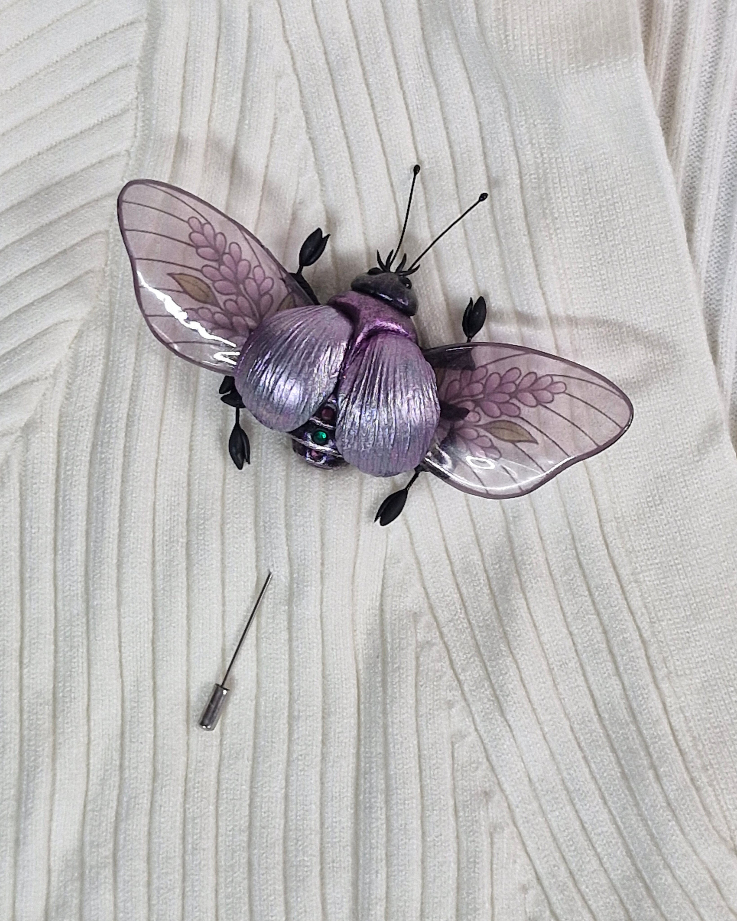 Броши-жуки / Insekten-Broschen ➜. Oksana Paul-Gardinen-Design Oksana Paul ✧ Art of Gardinen & Textile Design ✧ Polymer Clay Art & Handmade Creatures