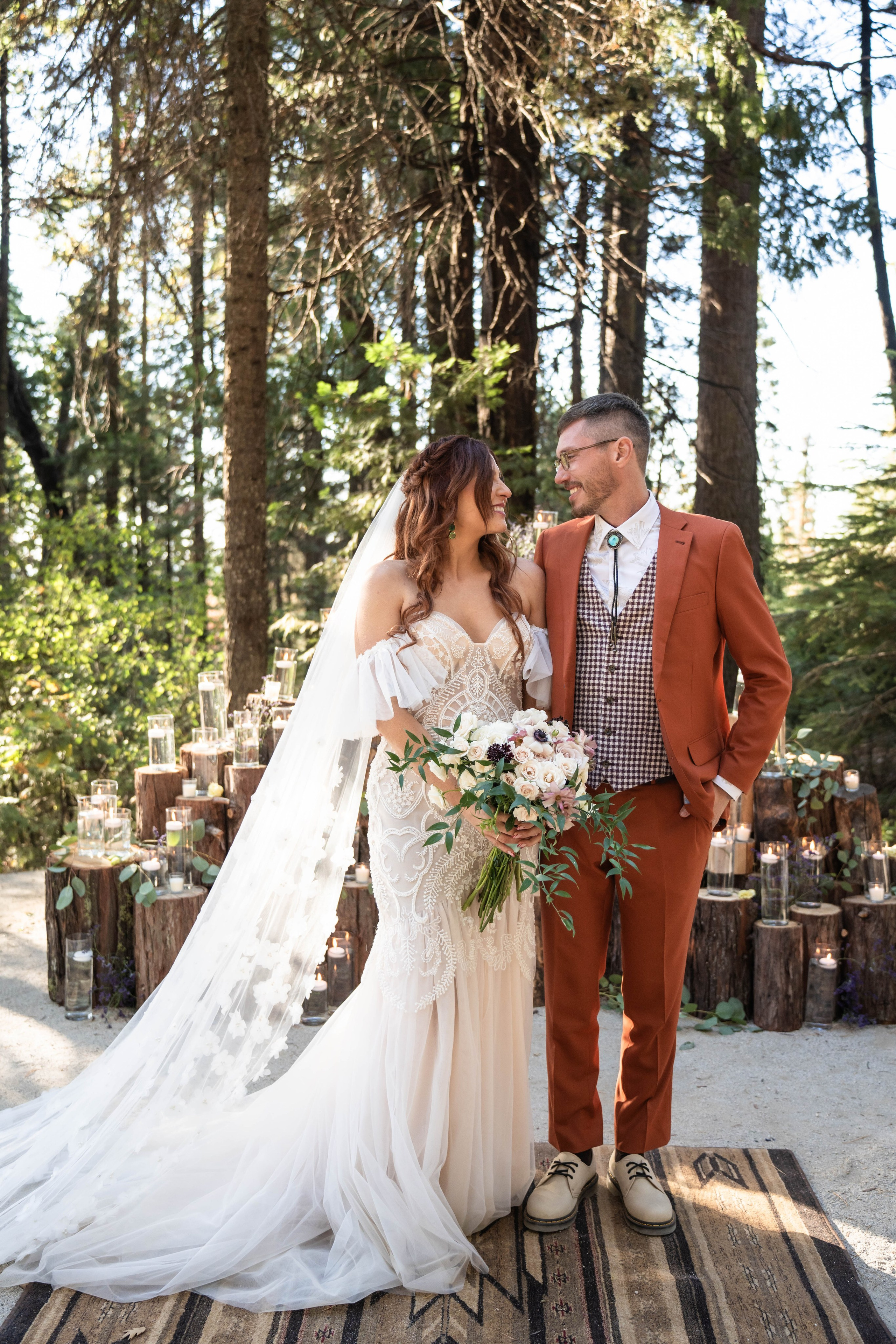 Wedding in forest. Cinematic Wedding & Elopement Photography in Los Angeles | Inspired by Indie Film & Real Life