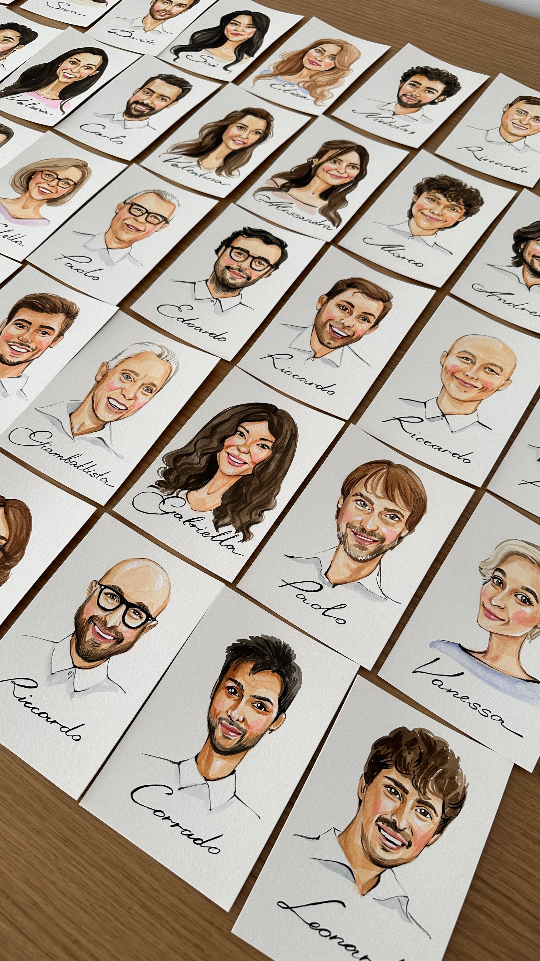 Wedding Seatings Cards. InnaIllustrator