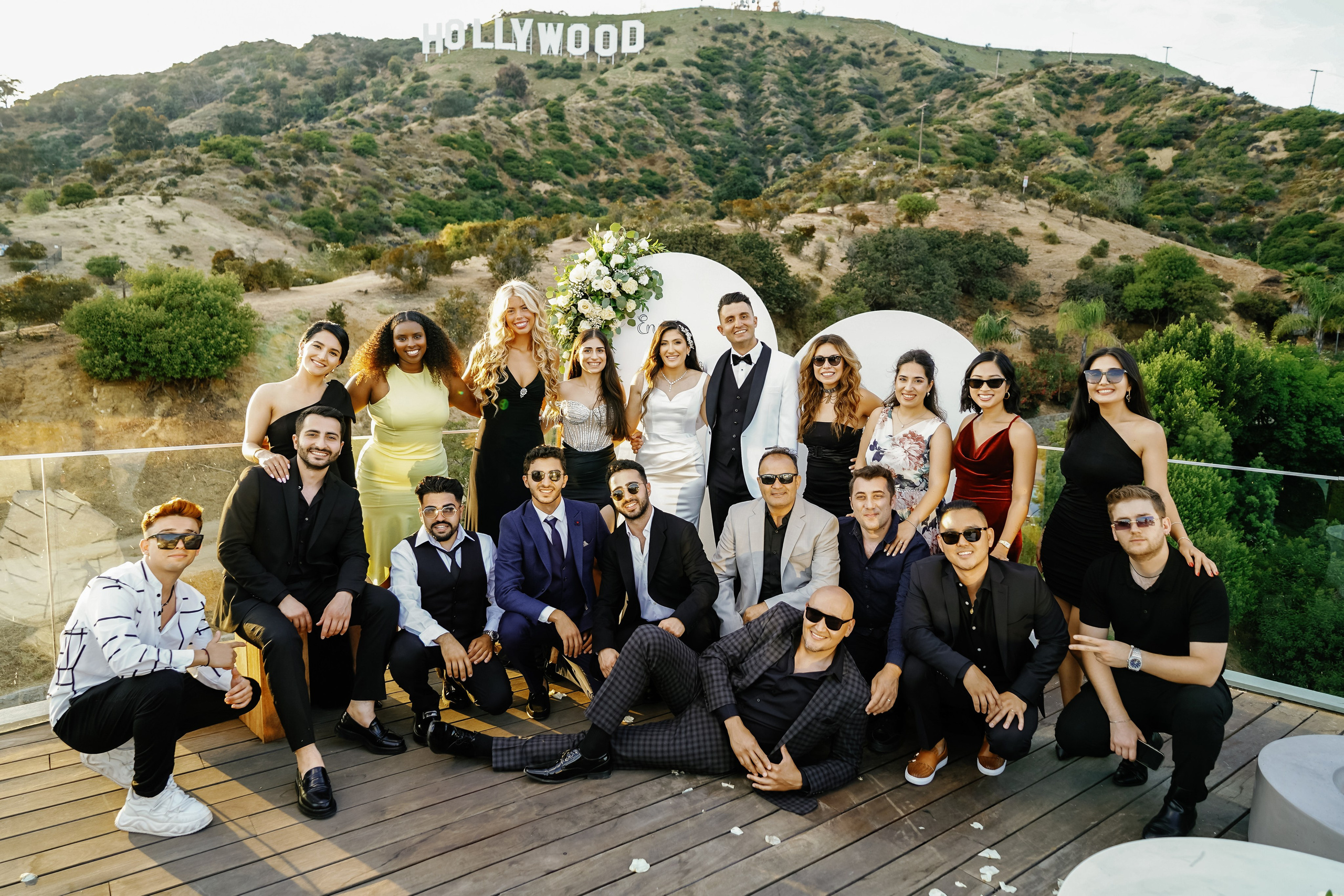 Wedding at the Hollywood Sign Venue, Los Angeles, California. Wedding Photography & Videography Team in California, Los Angeles, San Francisco, San Diego and Travel