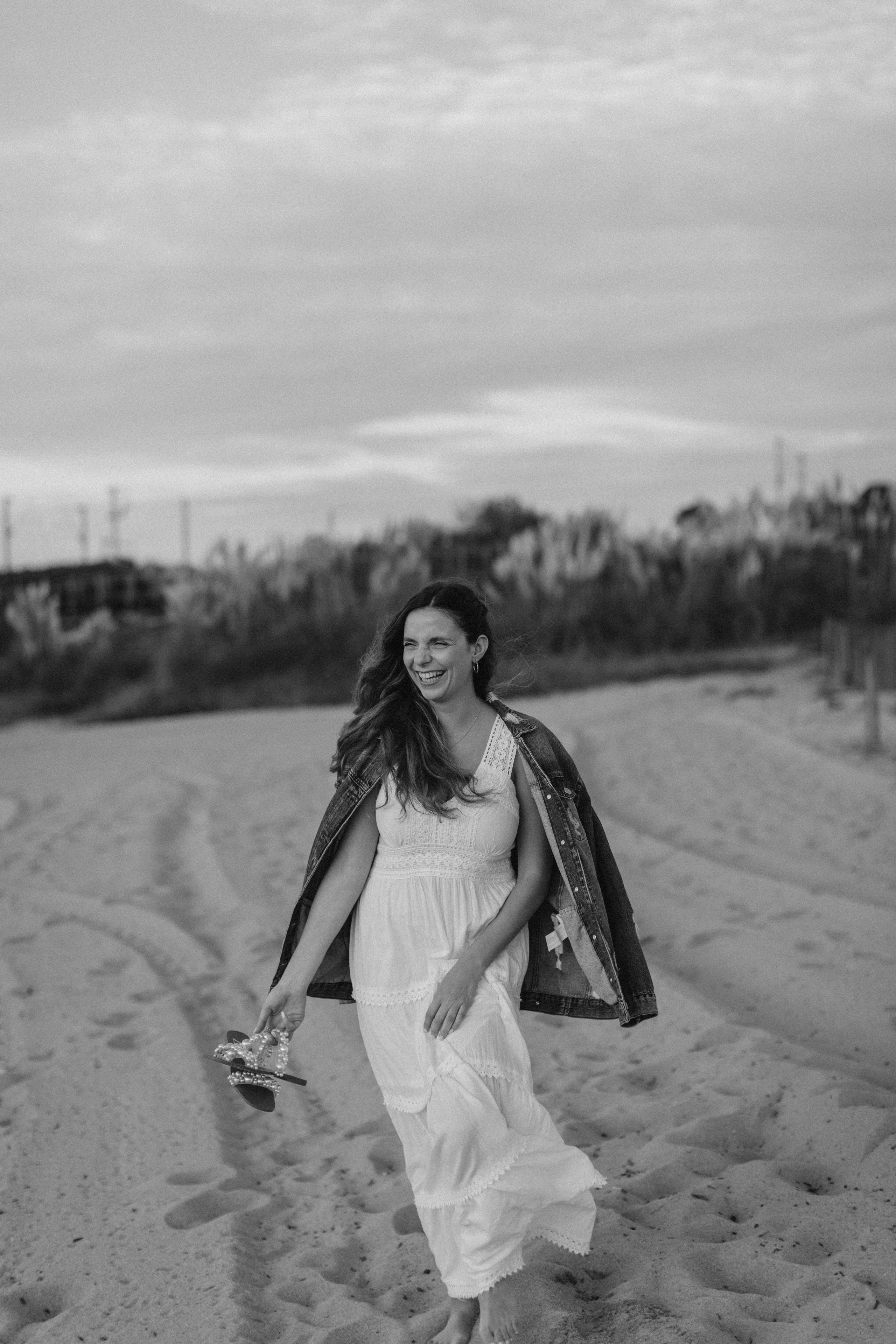 Sunset on the beach. True self