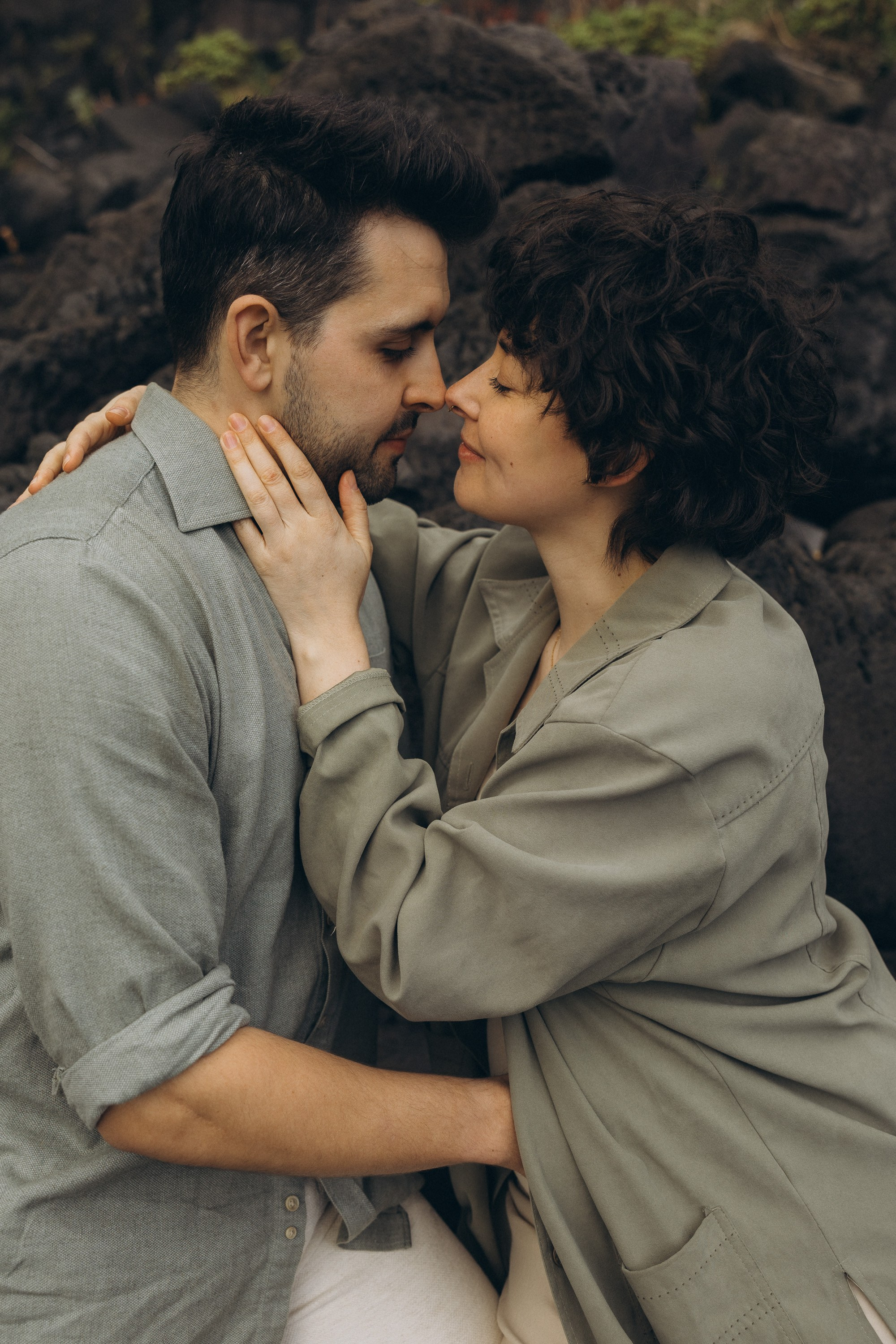 Maternity Photoshoot at Seixal Beach, Madeira