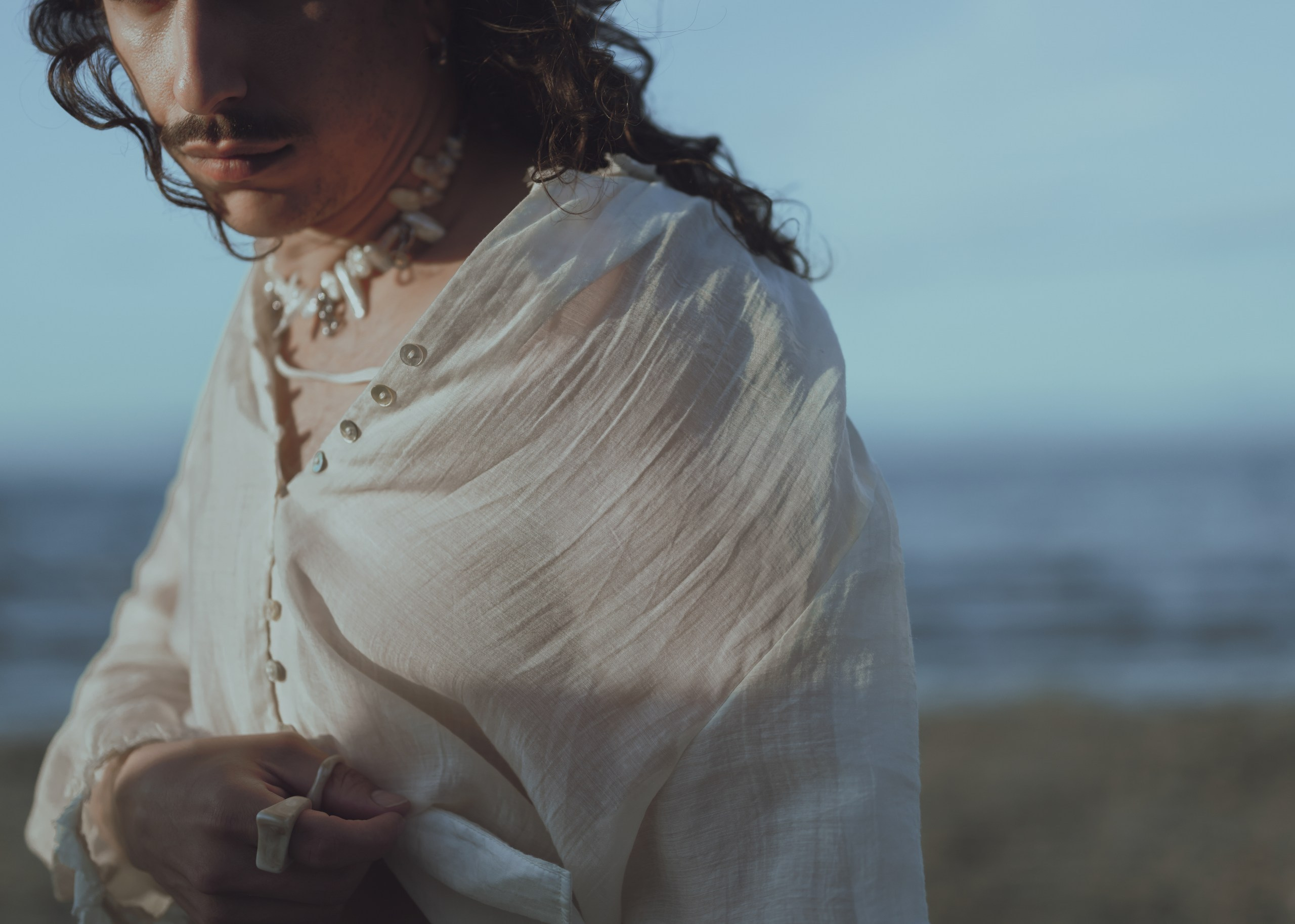 expressive portrait with contrast lighting, Comox Valley