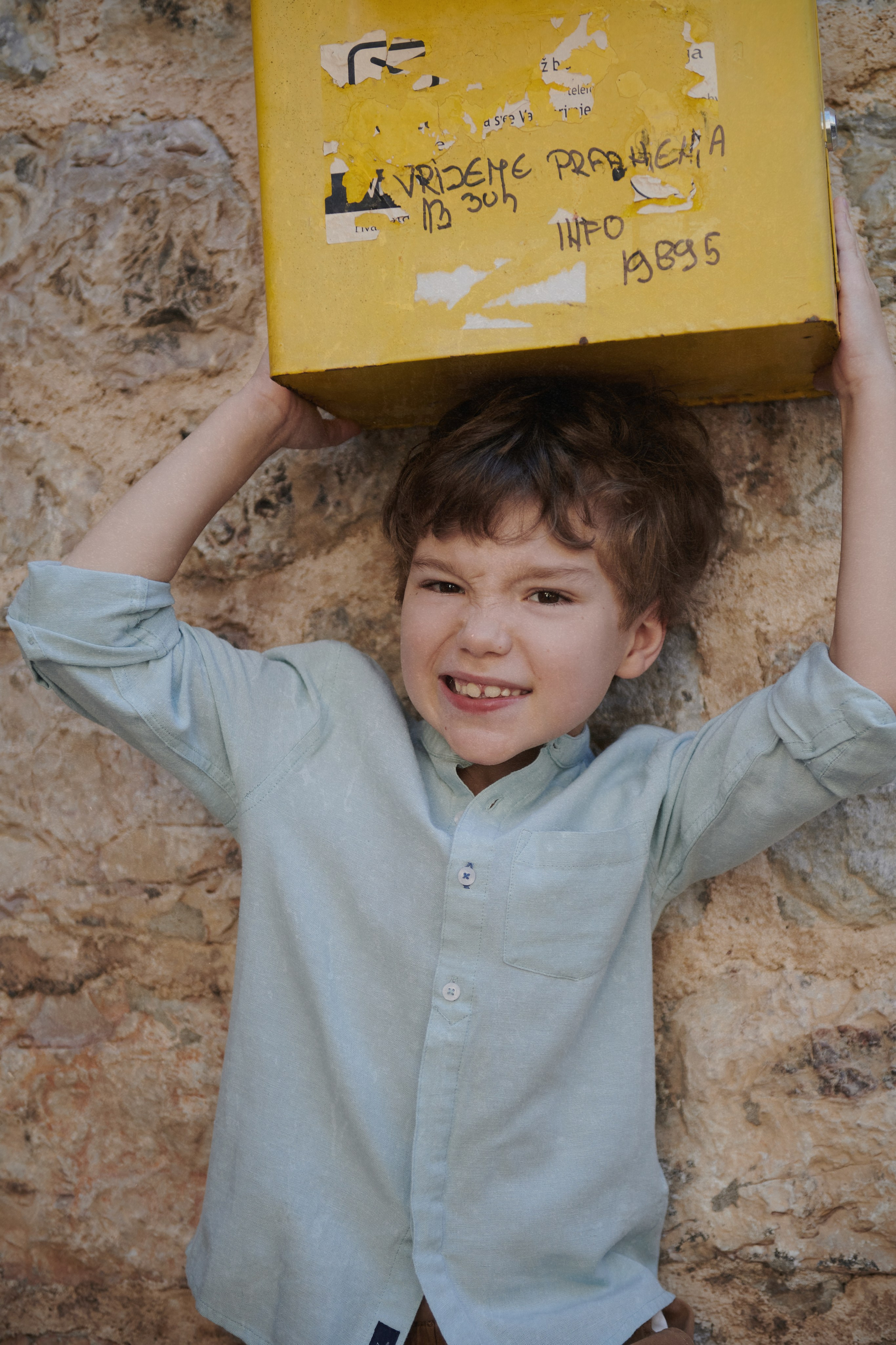 campaign shooting for kids clothing brand