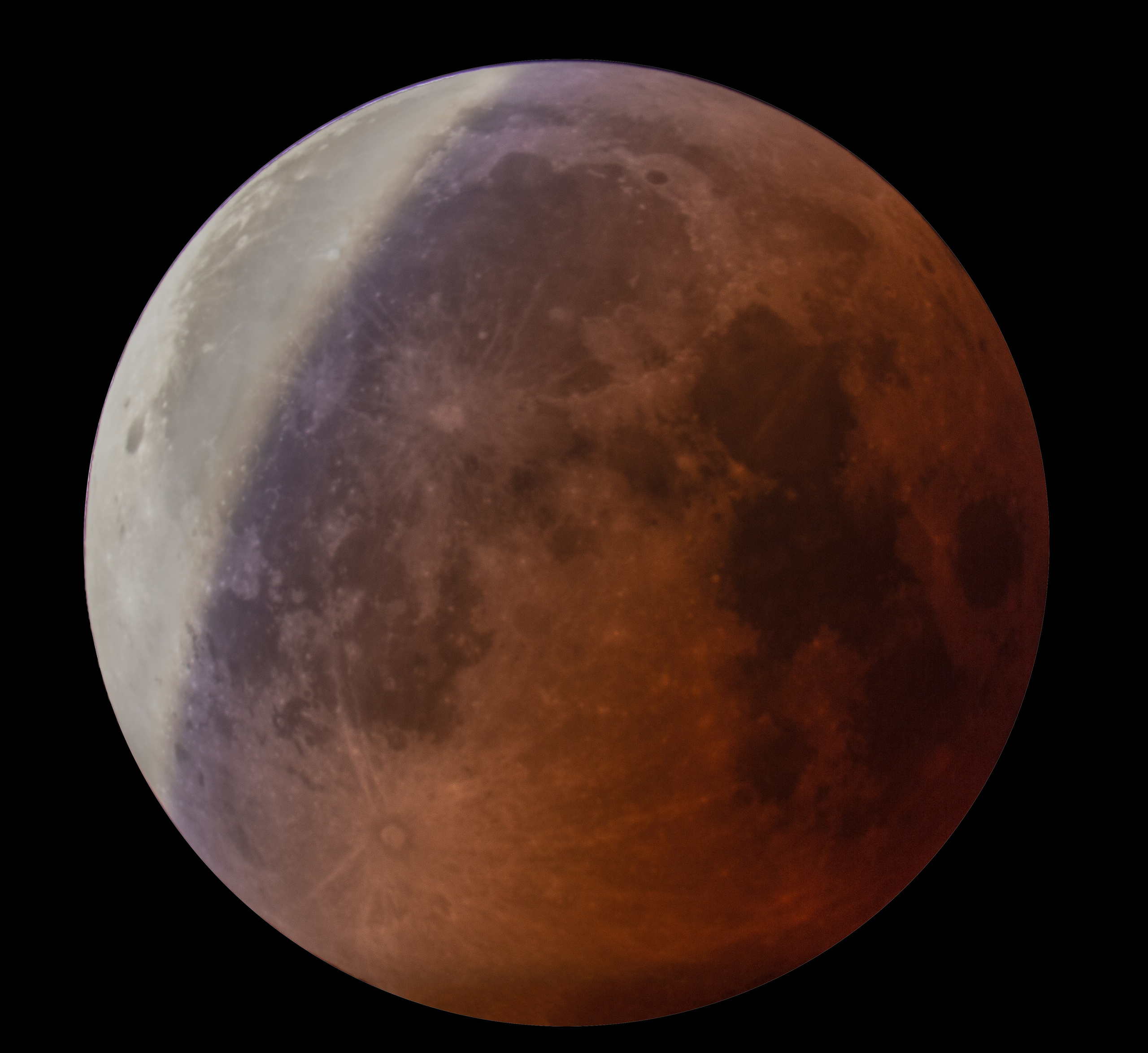 Qanlı Ay — Ay tutulması. Həvəskar Astronomlar Cəmiyyəti — Astronomy.az