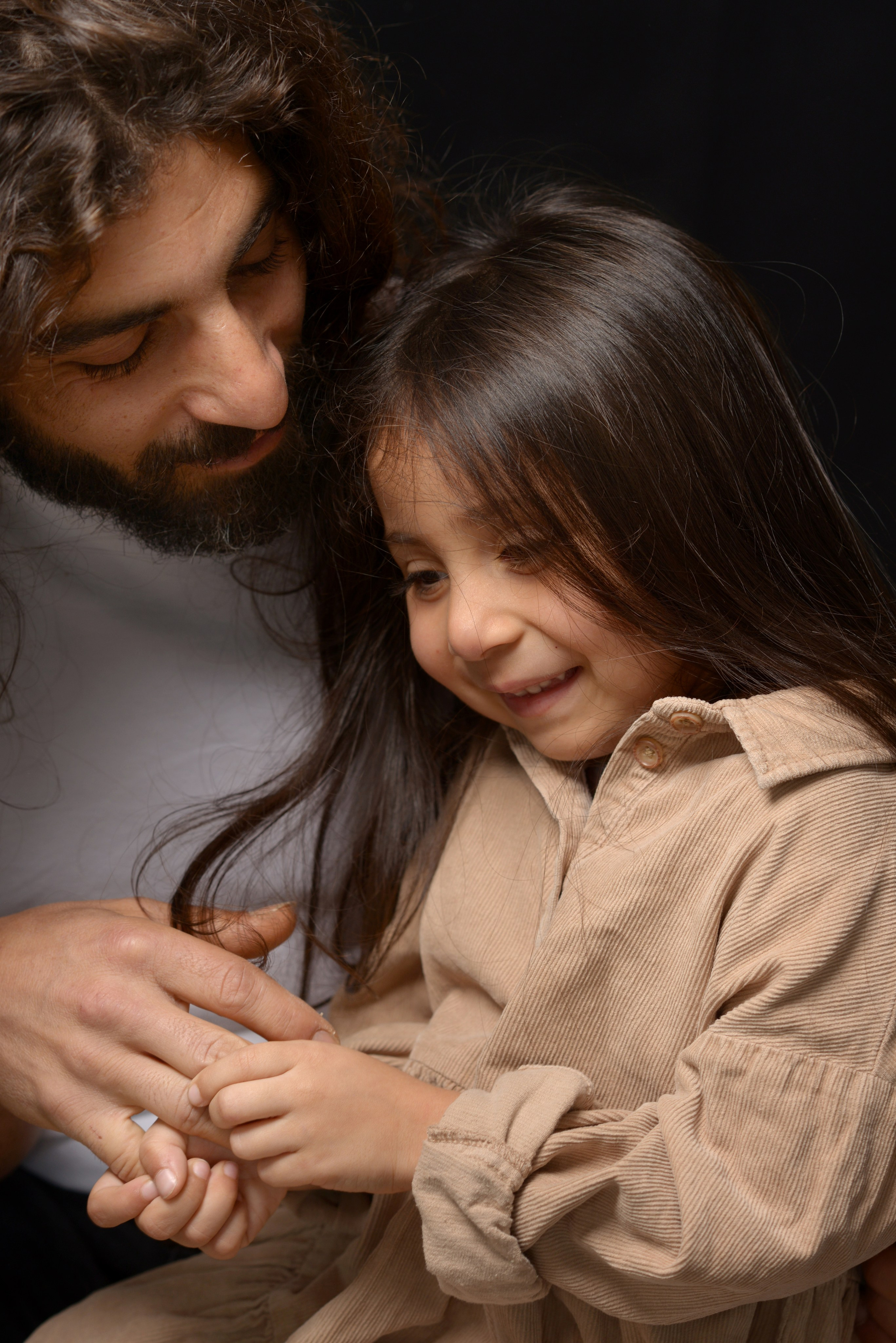 Portrait mother and daughter