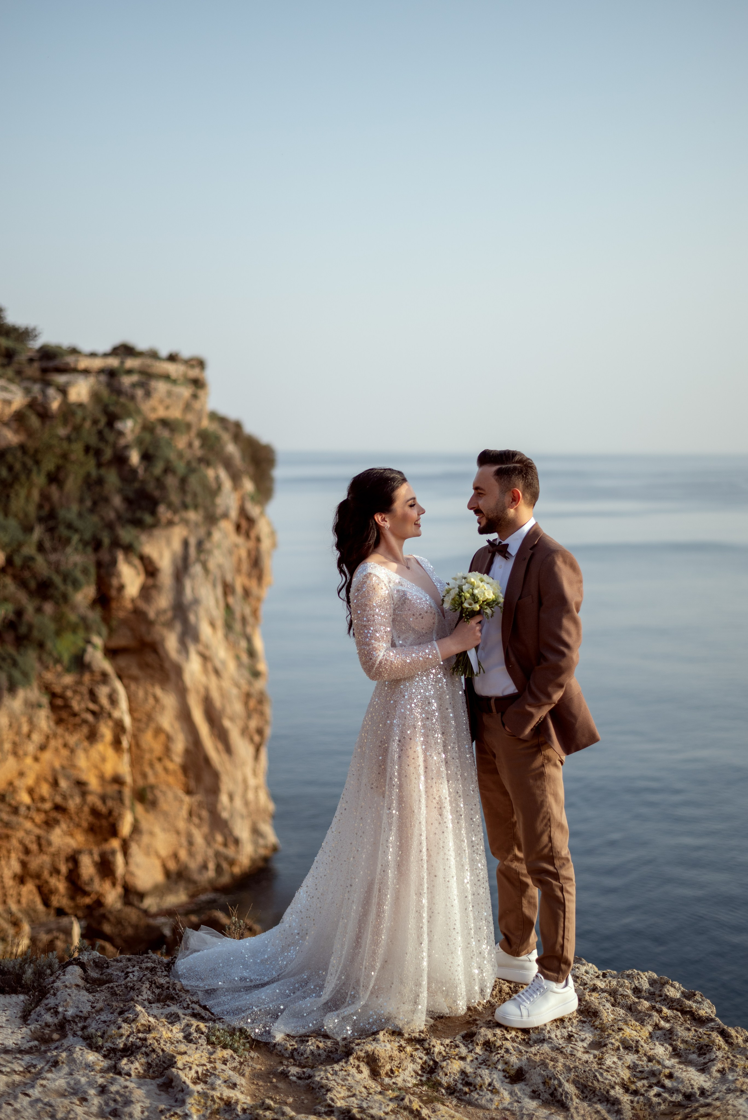 Скалы на море с шикарным видом. Фотограф Анталия, Кемер, Белек, Сиде Дарья Кая