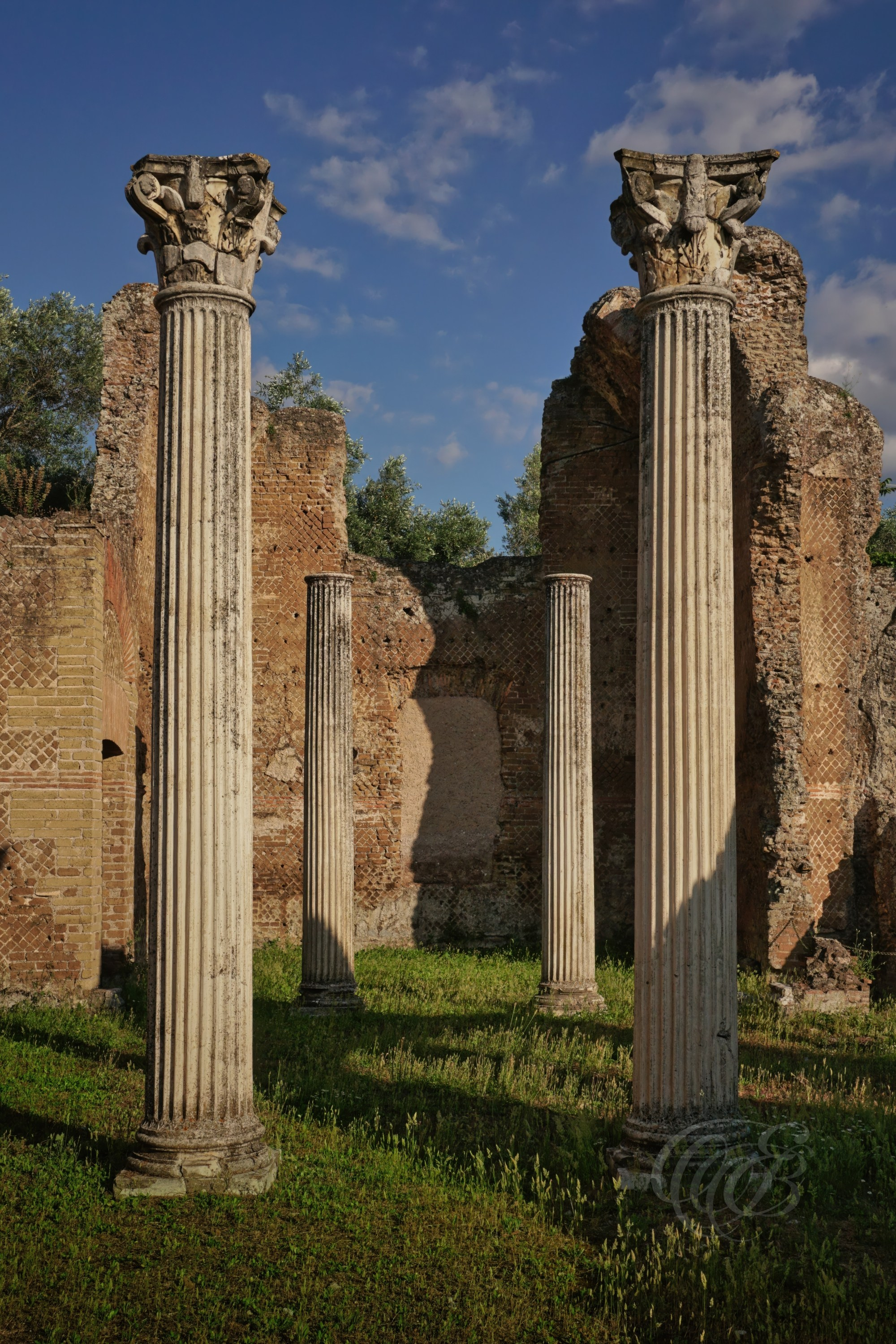 The Golden Square (Piazza d'Oro) was one of the most refined and luxurious areas of Hadrian's Villa, believed to have served as an exclusive residential and reception complex for the imperial court. Surrounded by elegant colonnades, ornamental gardens, and richly decorated interiors, it reflects the sophisticated architectural design and lavish character that distinguished one of the Roman Empire's most ambitious imperial residences.