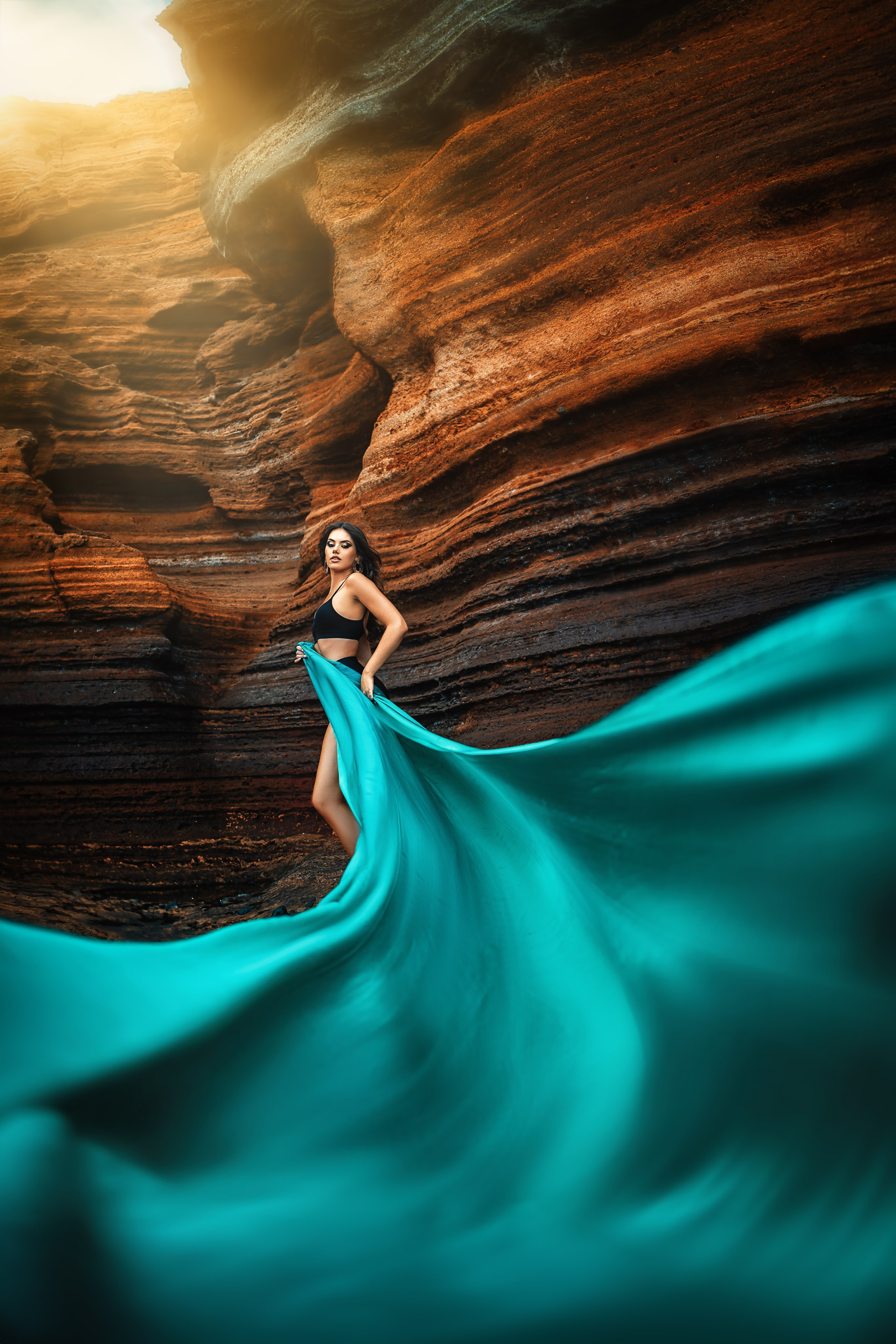 Silk (4 meters) 10€. Professional photography in Tenerife Tania Bonnet